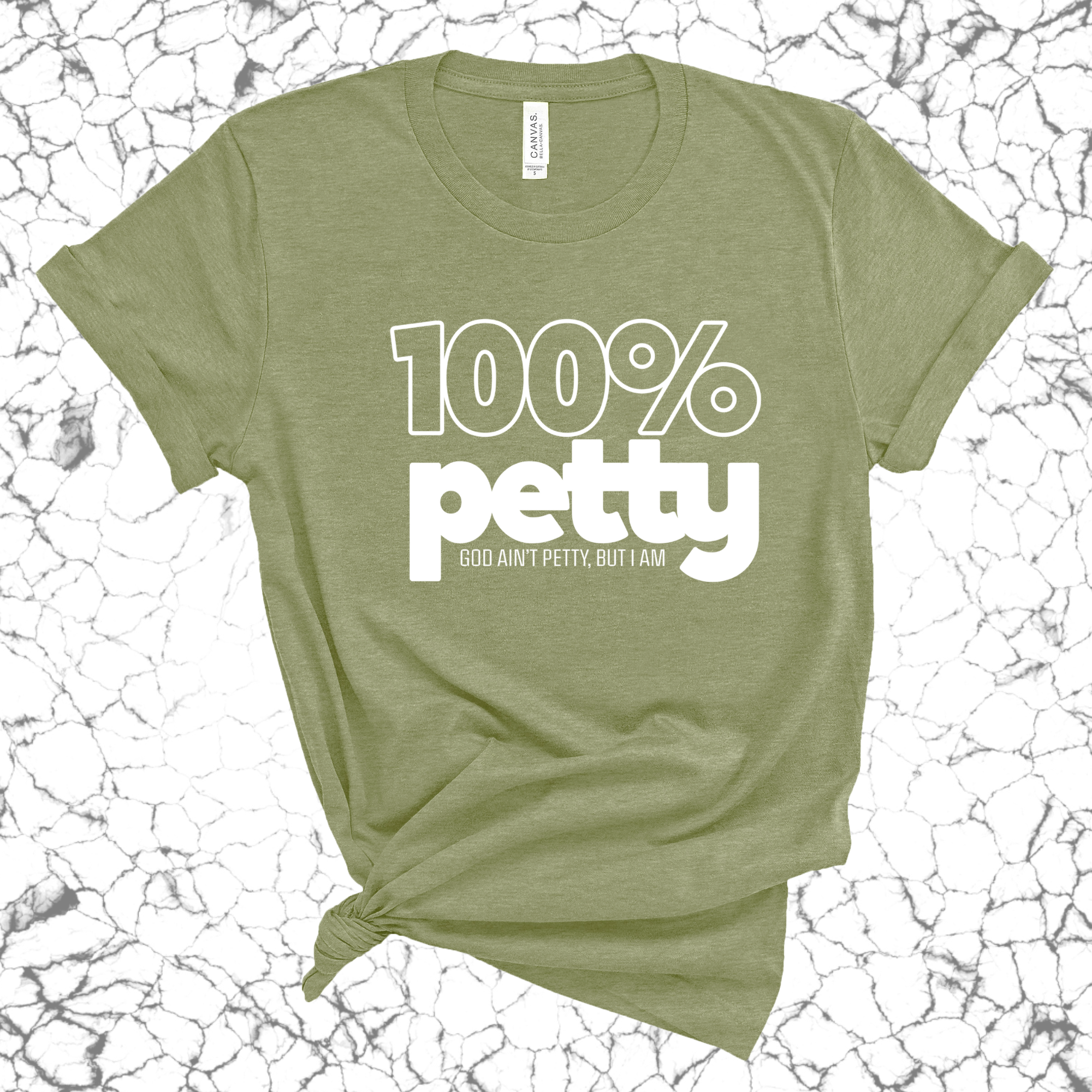100 Percent Petty Unisex Tee (QUIZ)-T-Shirt-The Original God Ain't Petty But I Am