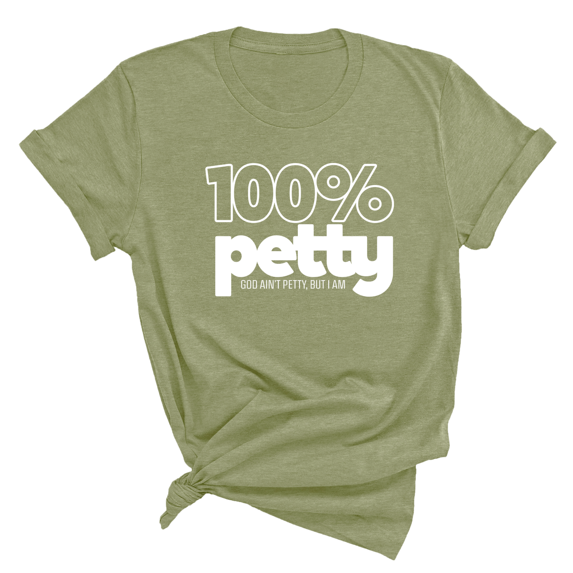 100 Percent Petty Unisex Tee (QUIZ)-T-Shirt-The Original God Ain't Petty But I Am