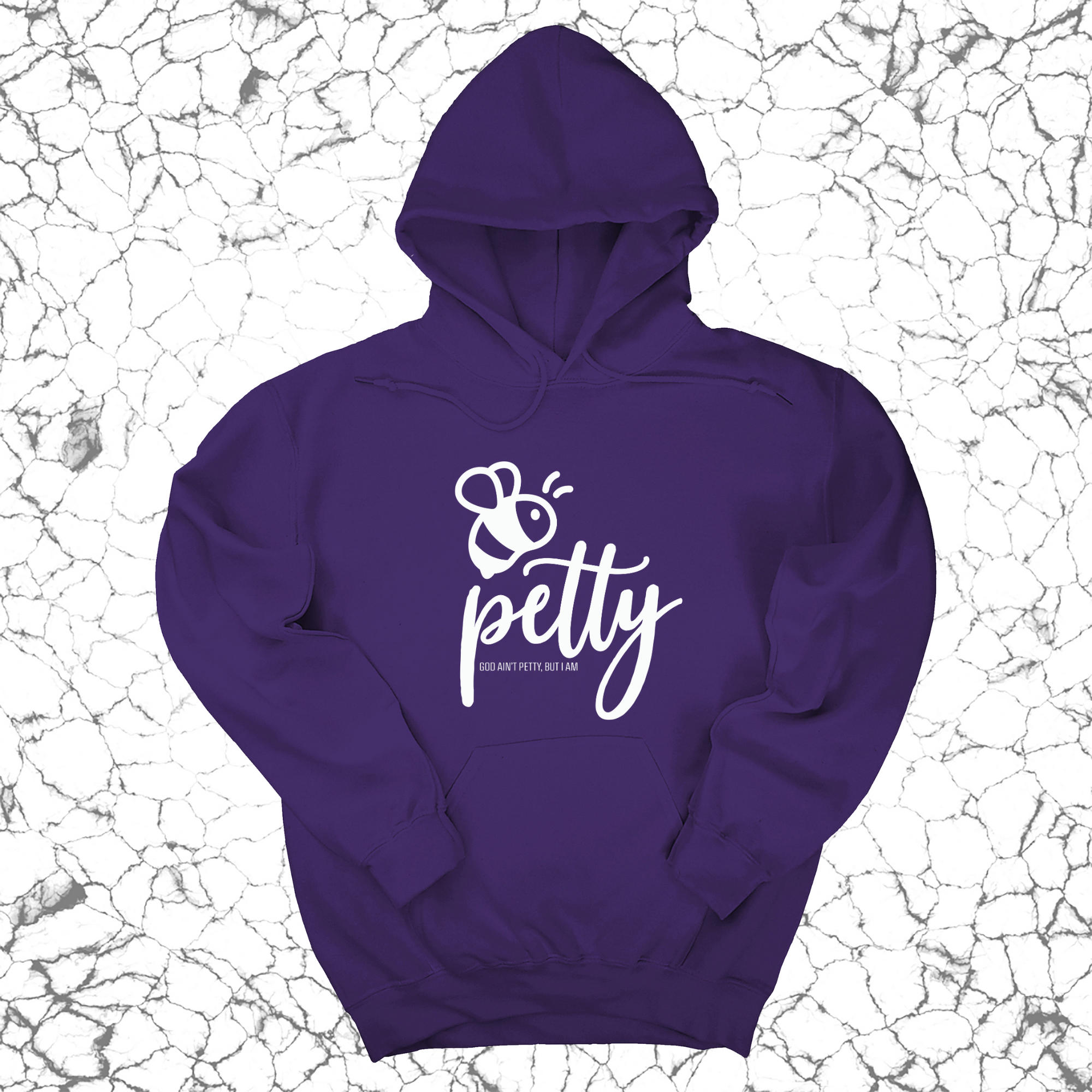 Bee Petty Unisex Hoodie-Hoodie-The Original God Ain't Petty But I Am