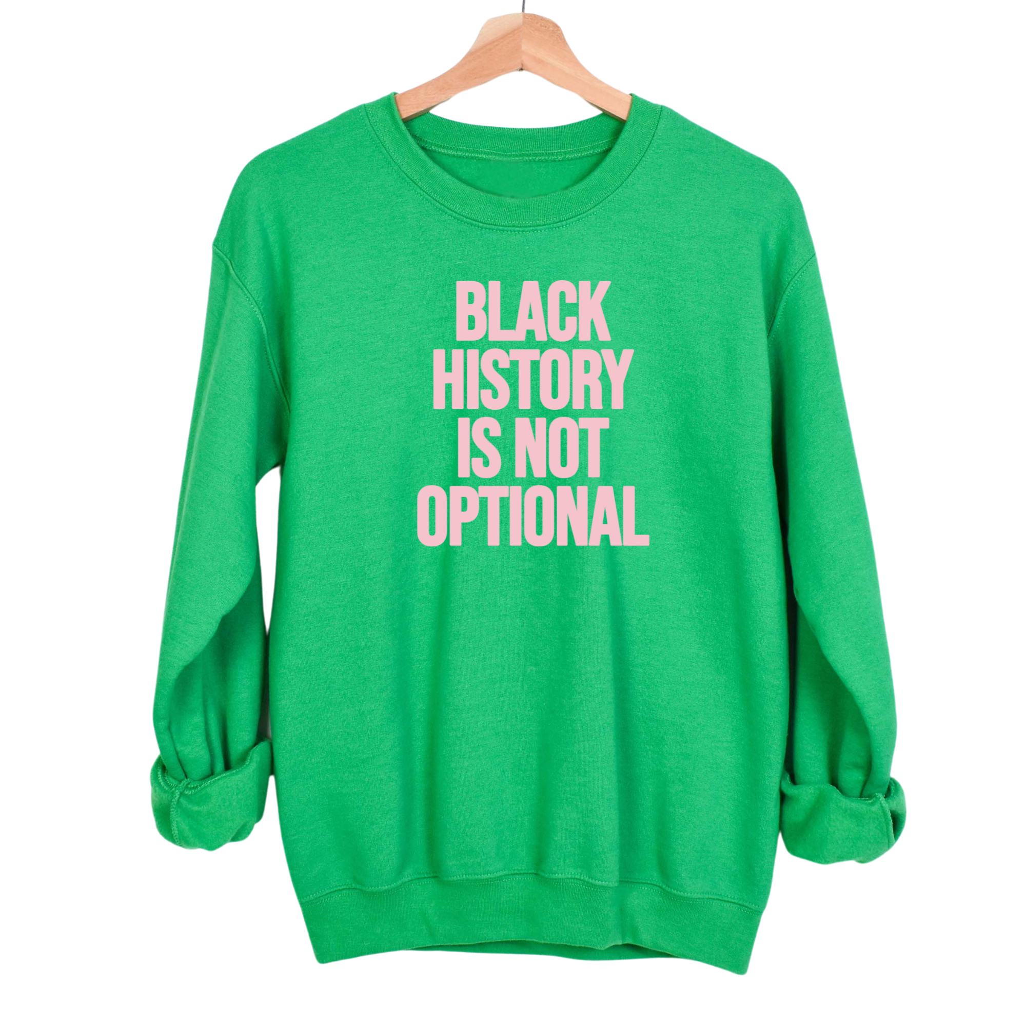 Black History is Not Optional Unisex Sweatshirt-Sweatshirt-The Original God Ain't Petty But I Am