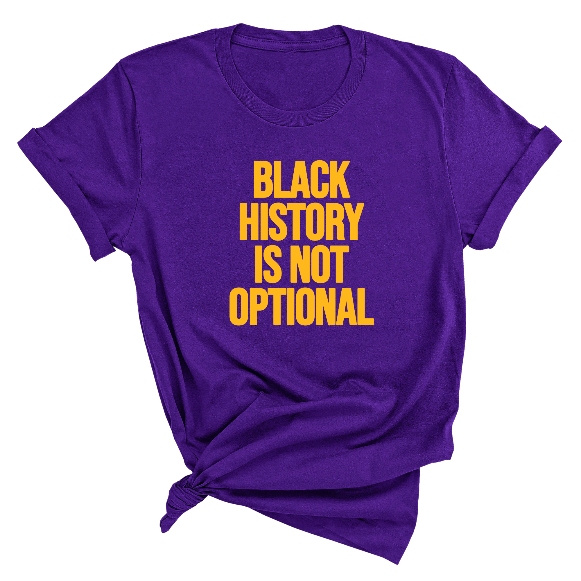 Black History is Not Optional Unisex Tee-T-Shirt-The Original God Ain't Petty But I Am