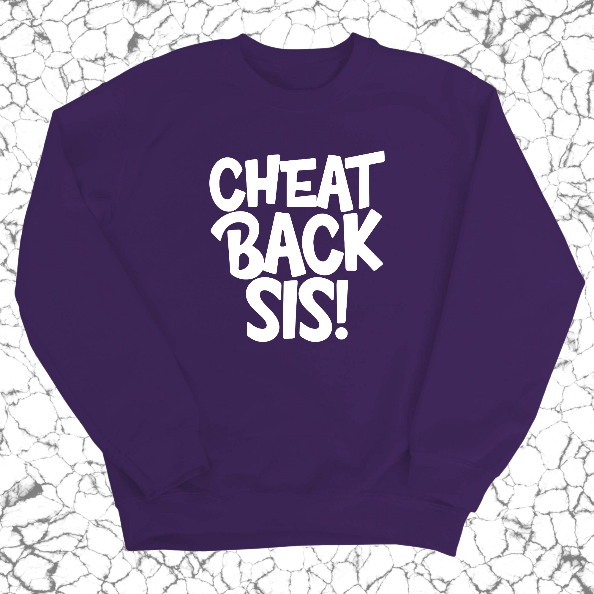 Cheat Back Sis Unisex Sweatshirt-Sweatshirt-The Original God Ain't Petty But I Am