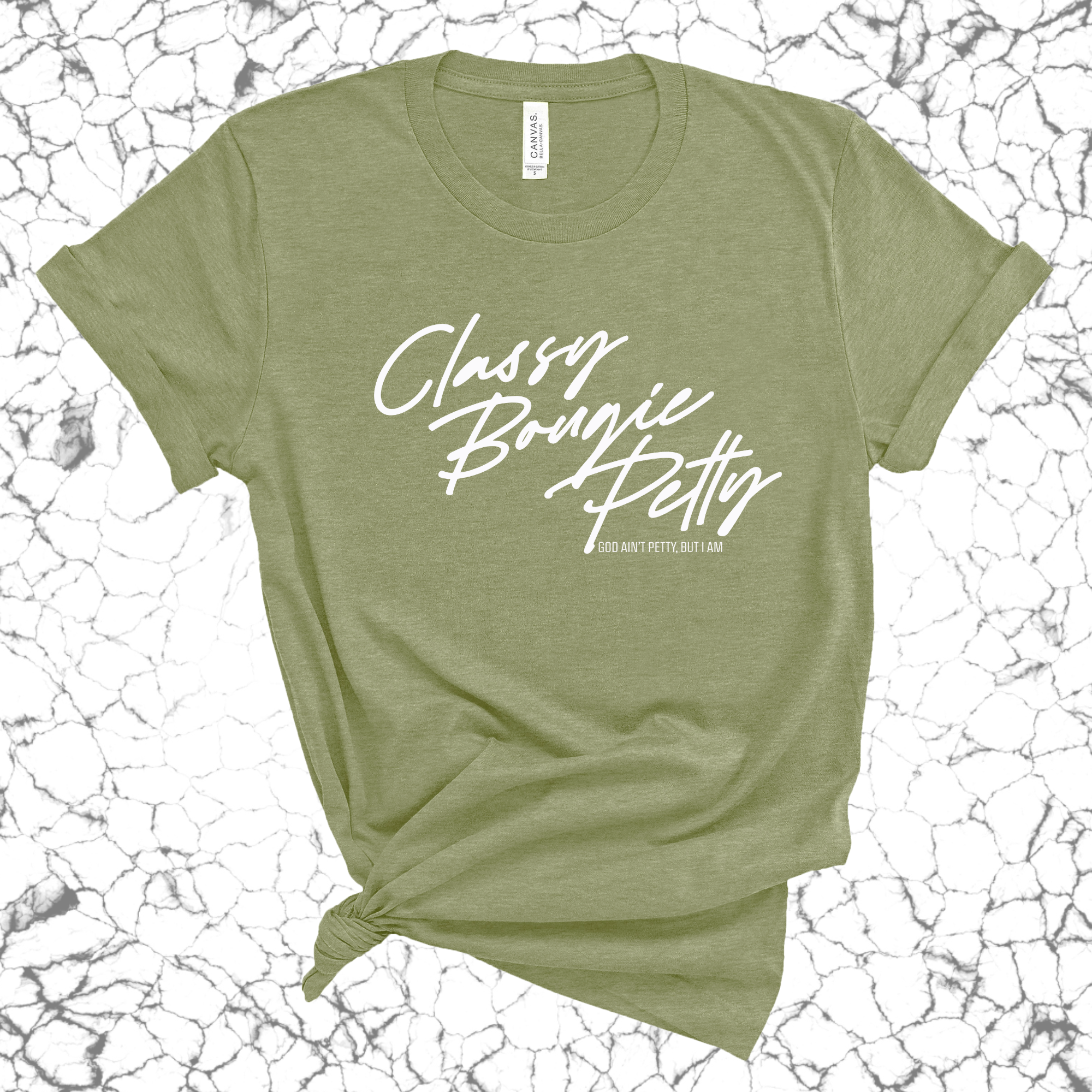 Classy Bougie Petty Unisex Tee-T-Shirt-The Original God Ain't Petty But I Am