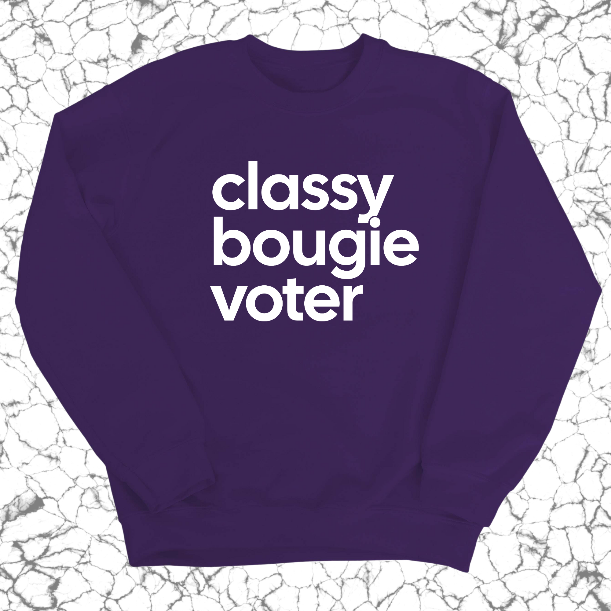 Classy Bougie Voter Unisex Sweatshirt-Sweatshirt-The Original God Ain't Petty But I Am