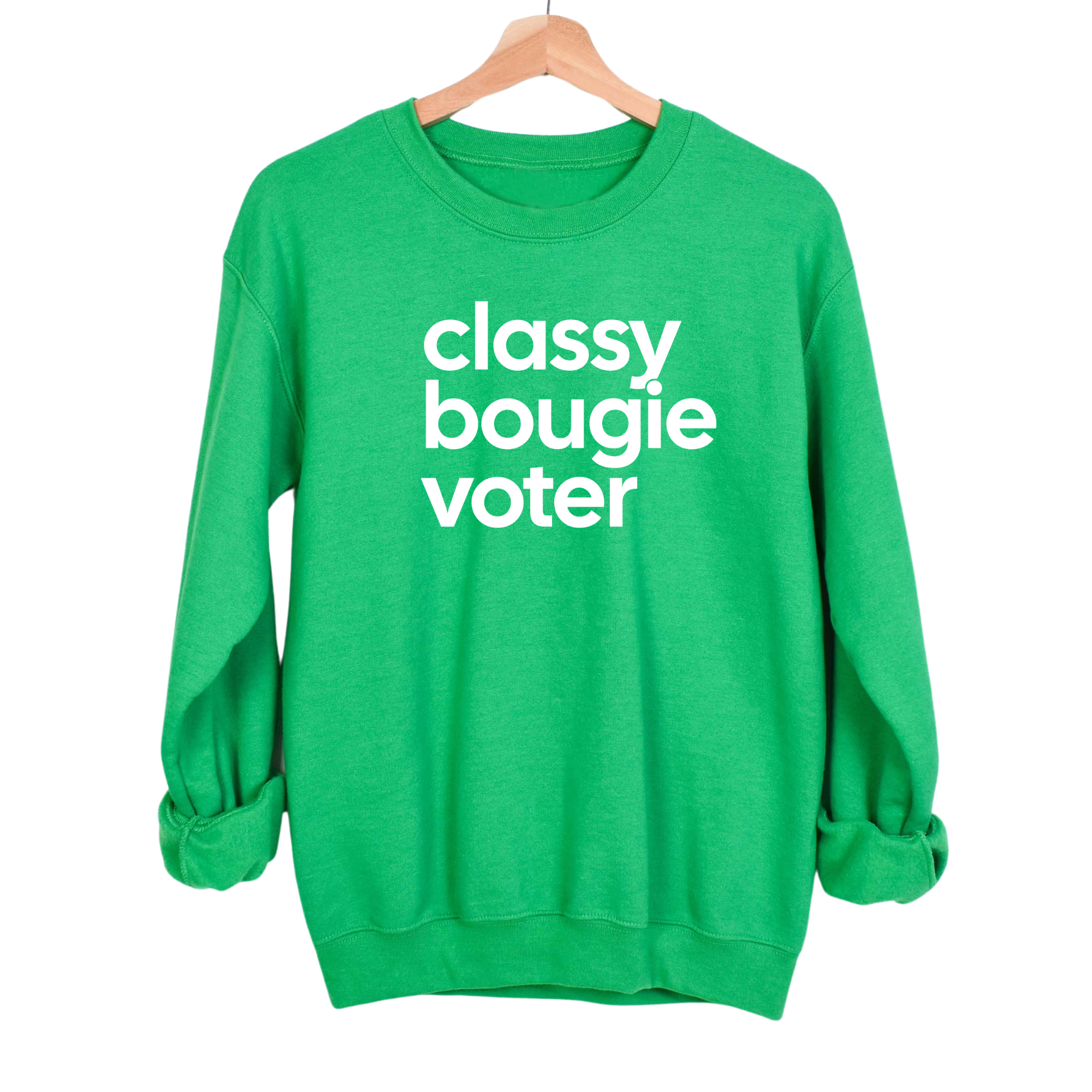 Classy Bougie Voter Unisex Sweatshirt-Sweatshirt-The Original God Ain't Petty But I Am