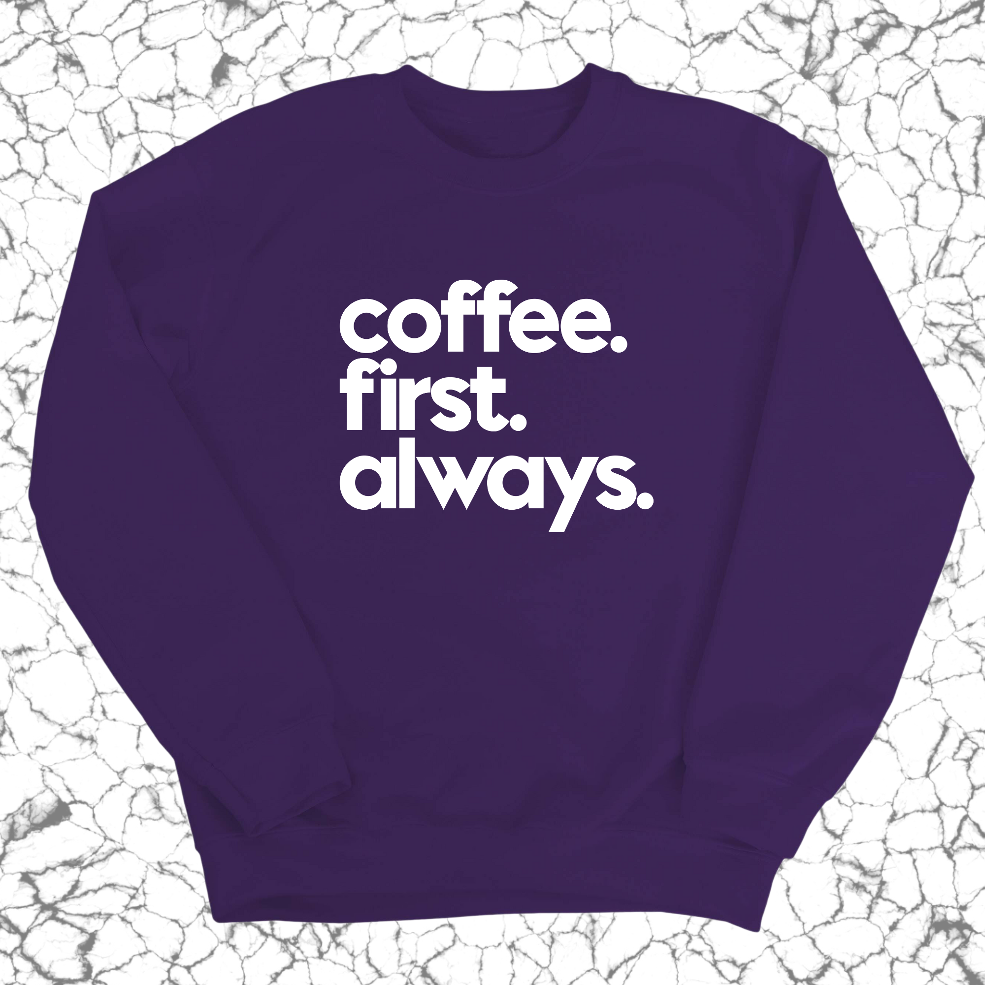 Coffee First Petty Later Unisex Sweatshirt-Sweatshirt-The Original God Ain't Petty But I Am