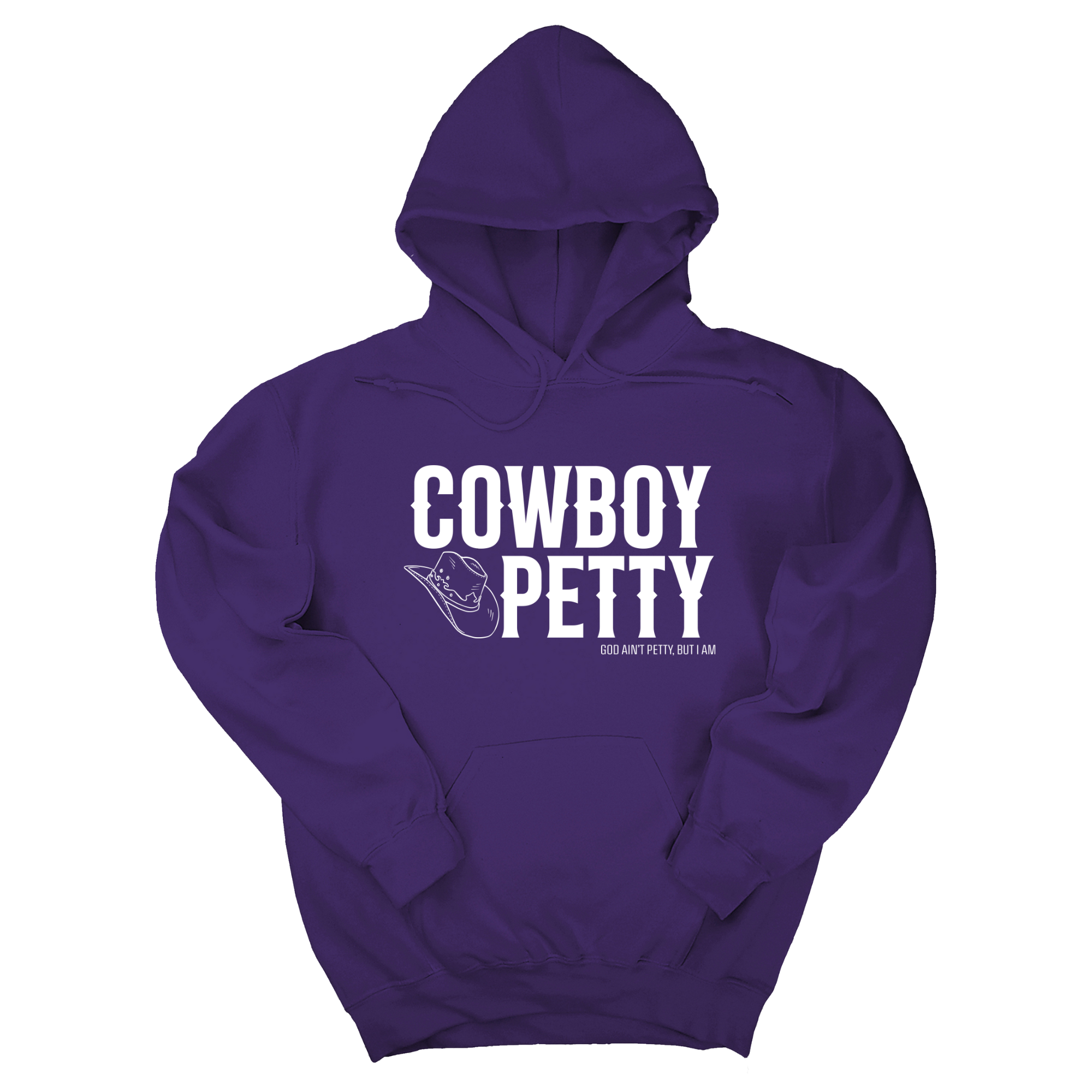 Cowboy Petty Unisex Hoodie-Hoodie-The Original God Ain't Petty But I Am