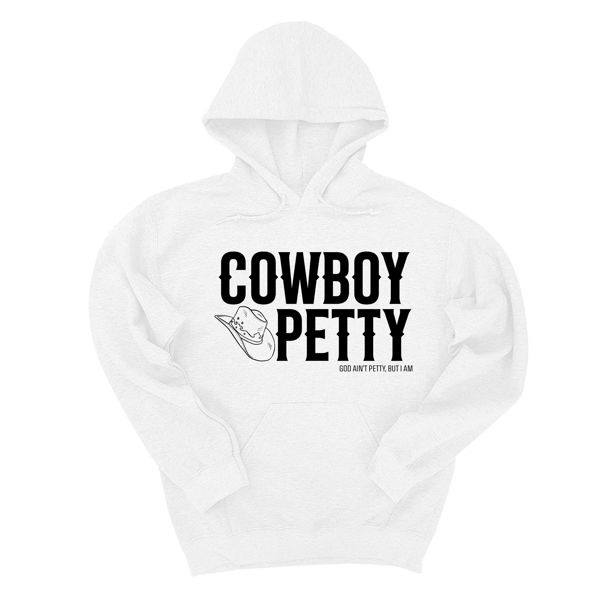 Cowboy Petty Unisex Hoodie-Hoodie-The Original God Ain't Petty But I Am