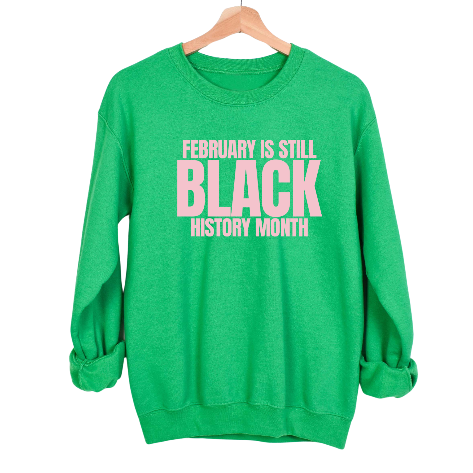 February is Still Black History Month Unisex Sweatshirt-Sweatshirt-The Original God Ain't Petty But I Am