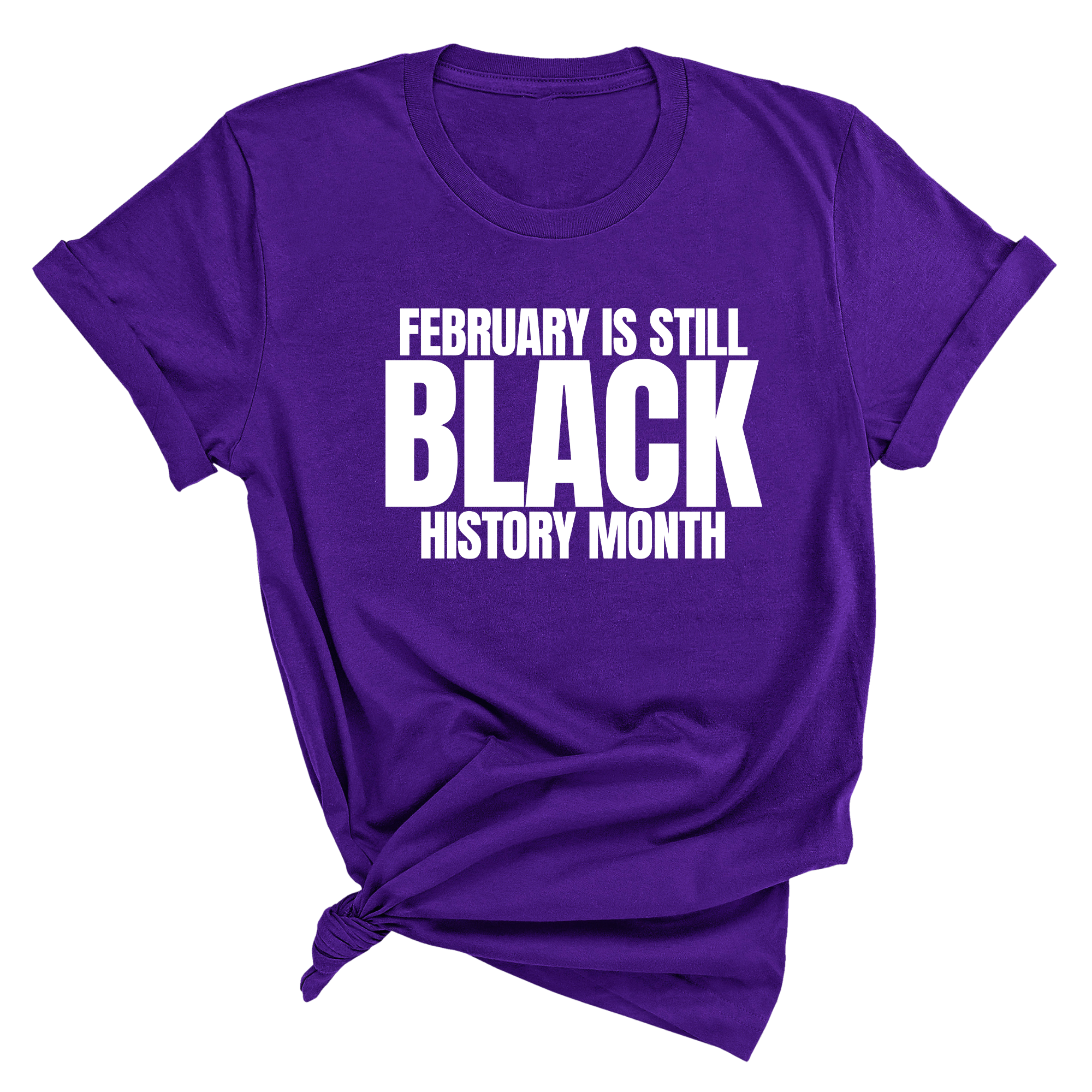 February is Still Black History Month Unisex Tee-T-Shirt-The Original God Ain't Petty But I Am