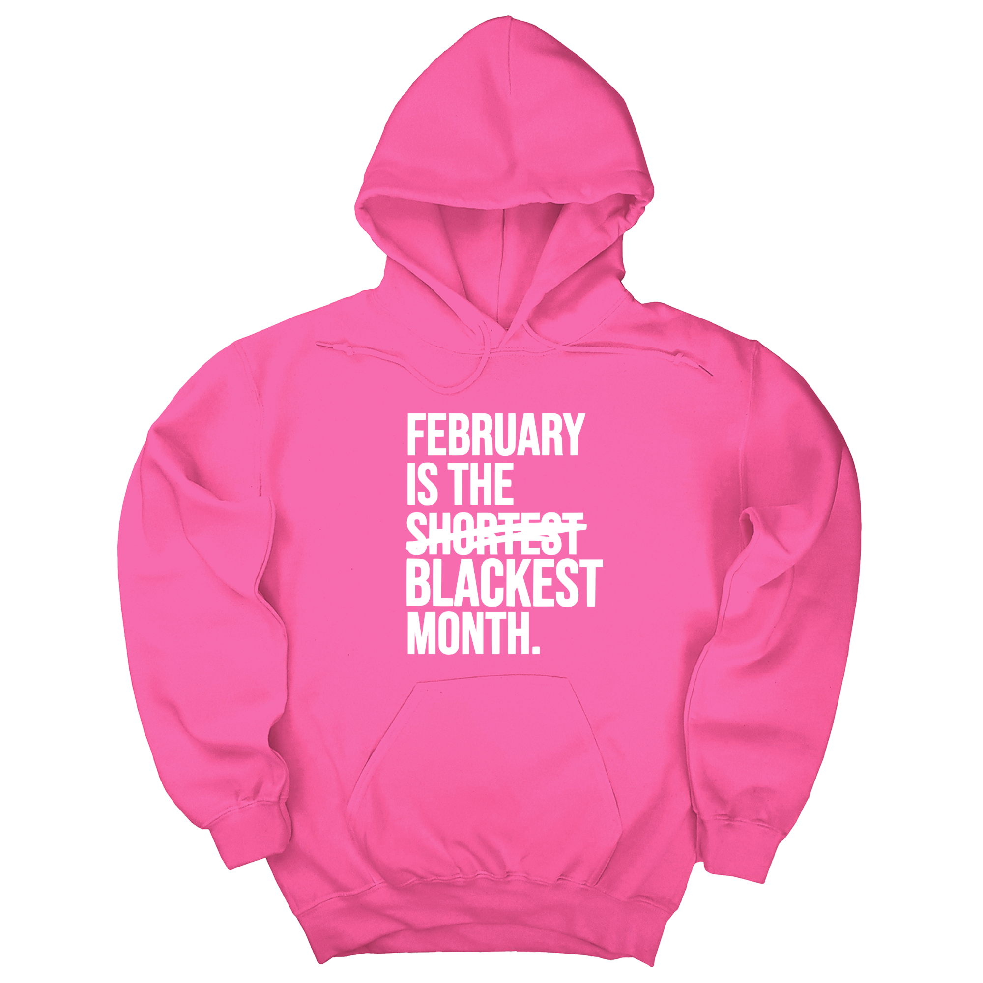 February is the Blackest Month Unisex Hoodie-Hoodie-The Original God Ain't Petty But I Am