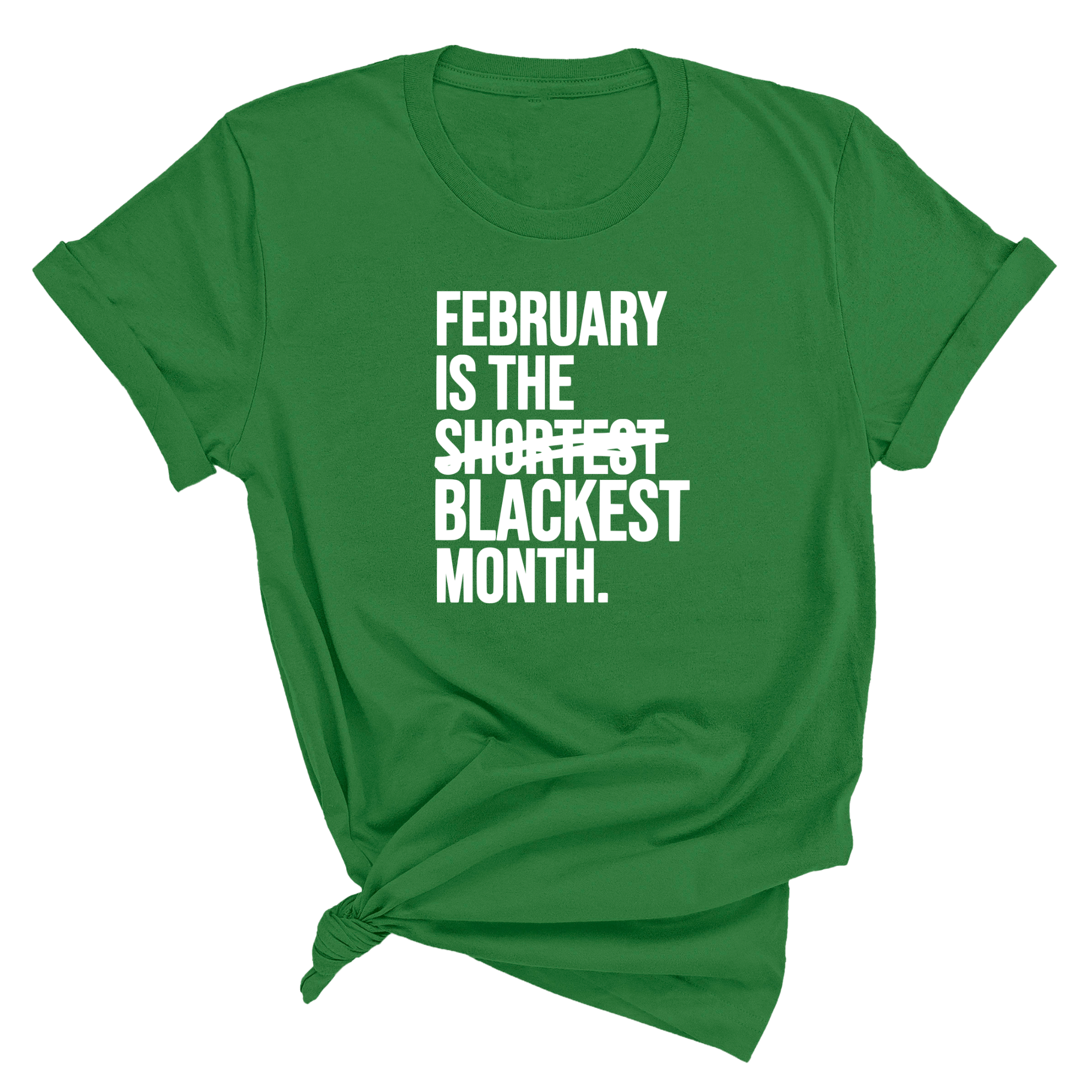 February is the Blackest Month Unisex Tee-T-Shirt-The Original God Ain't Petty But I Am