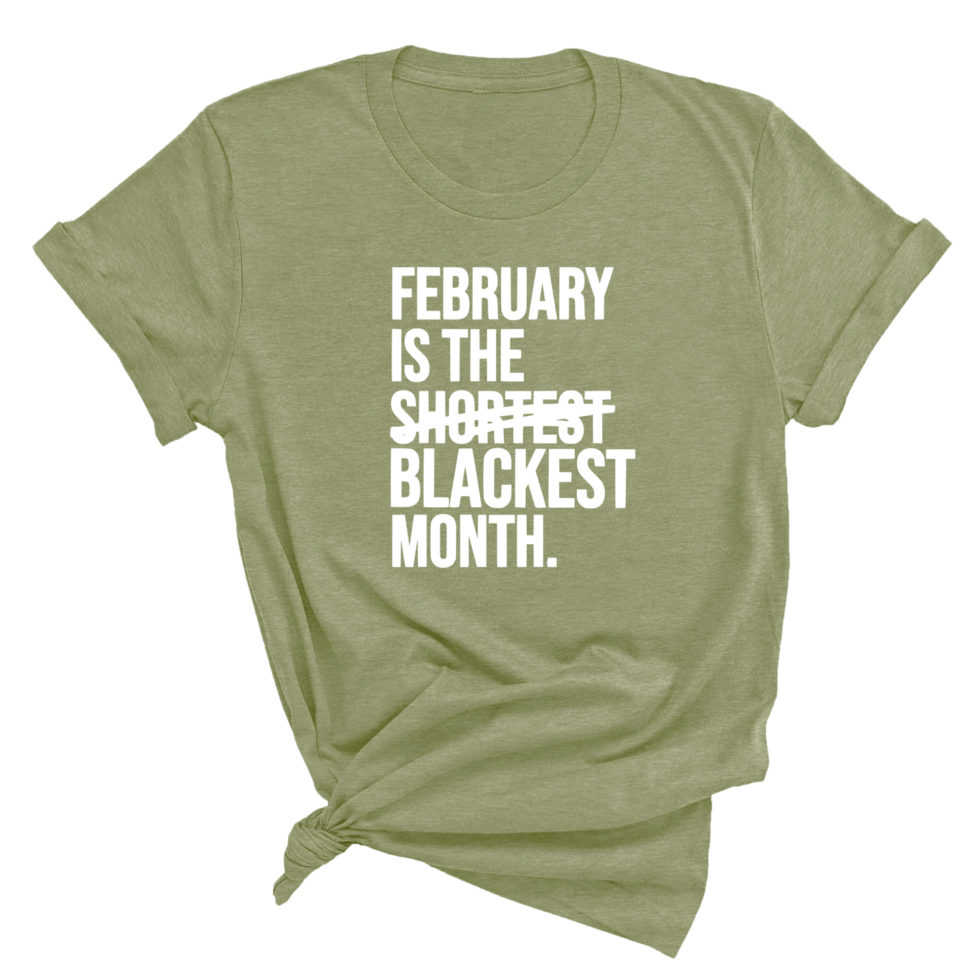 February is the Blackest Month Unisex Tee-T-Shirt-The Original God Ain't Petty But I Am