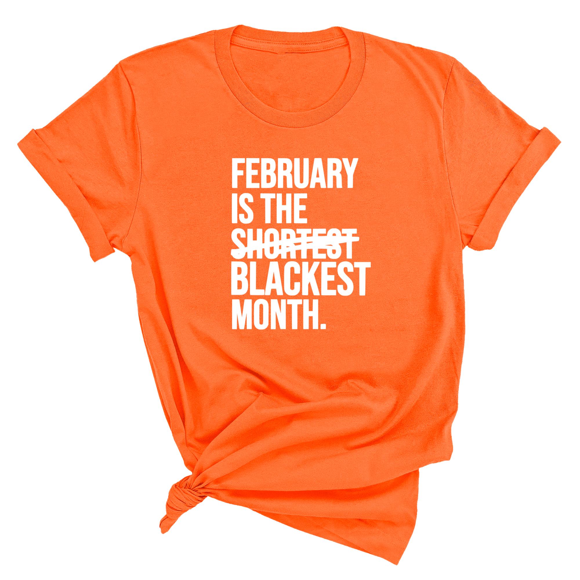 February is the Blackest Month Unisex Tee-T-Shirt-The Original God Ain't Petty But I Am