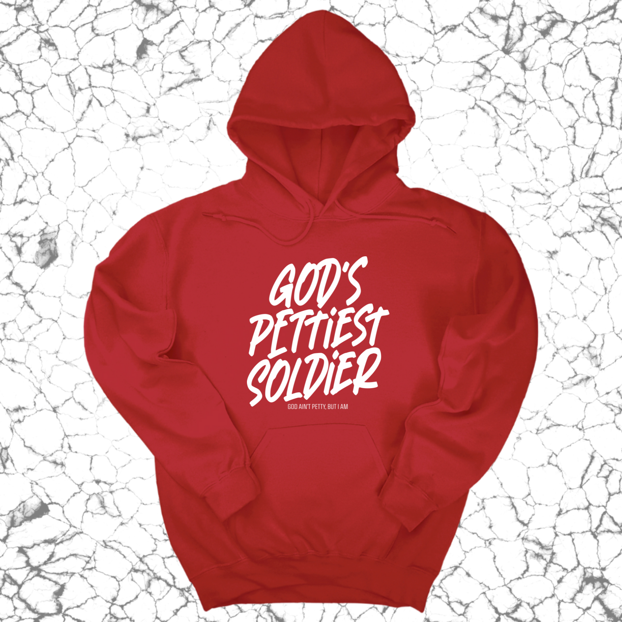 God's Pettiest Soldier Unisex Hoodie-Hoodie-The Original God Ain't Petty But I Am