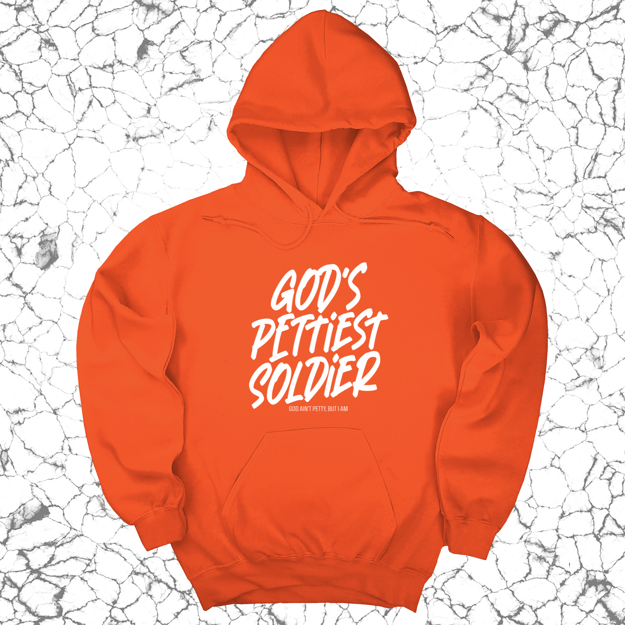 God's Pettiest Soldier Unisex Hoodie-Hoodie-The Original God Ain't Petty But I Am