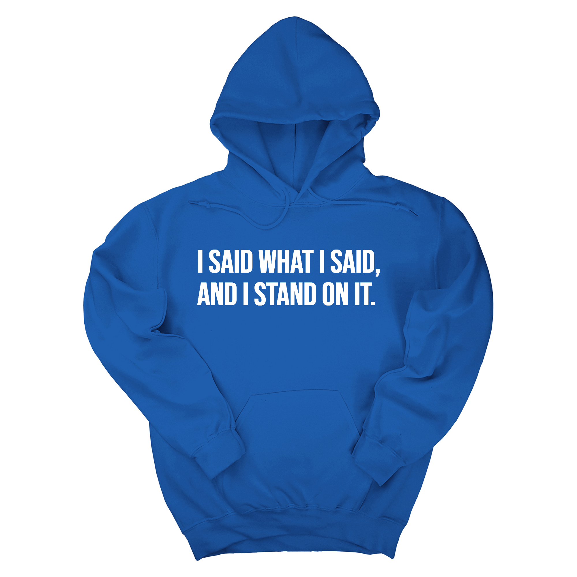 I Said What I Said and I Stand on It Unisex Hoodie-Hoodie-The Original God Ain't Petty But I Am