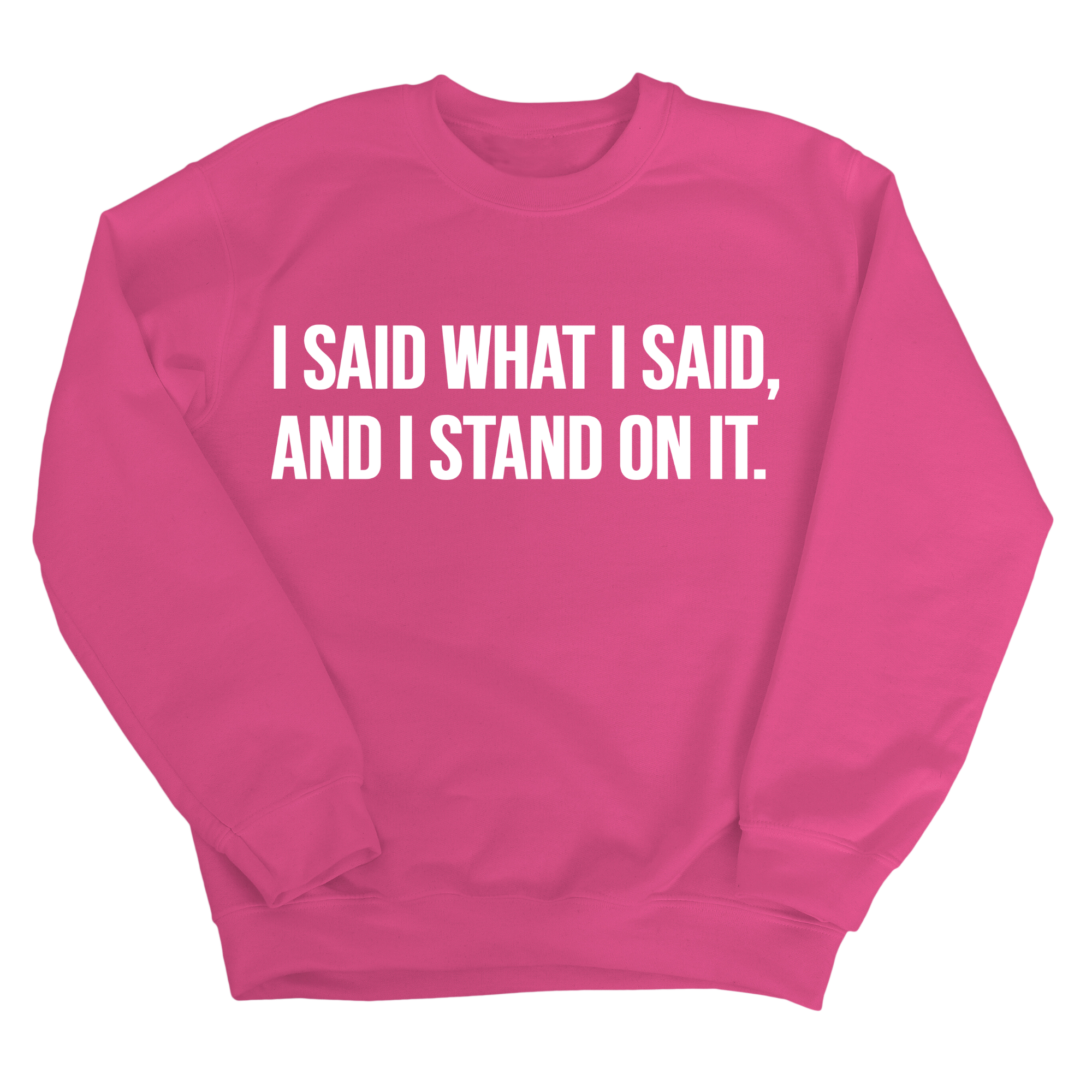 I Said What I Said and I Stand on It Unisex Sweatshirt-Sweatshirt-The Original God Ain't Petty But I Am