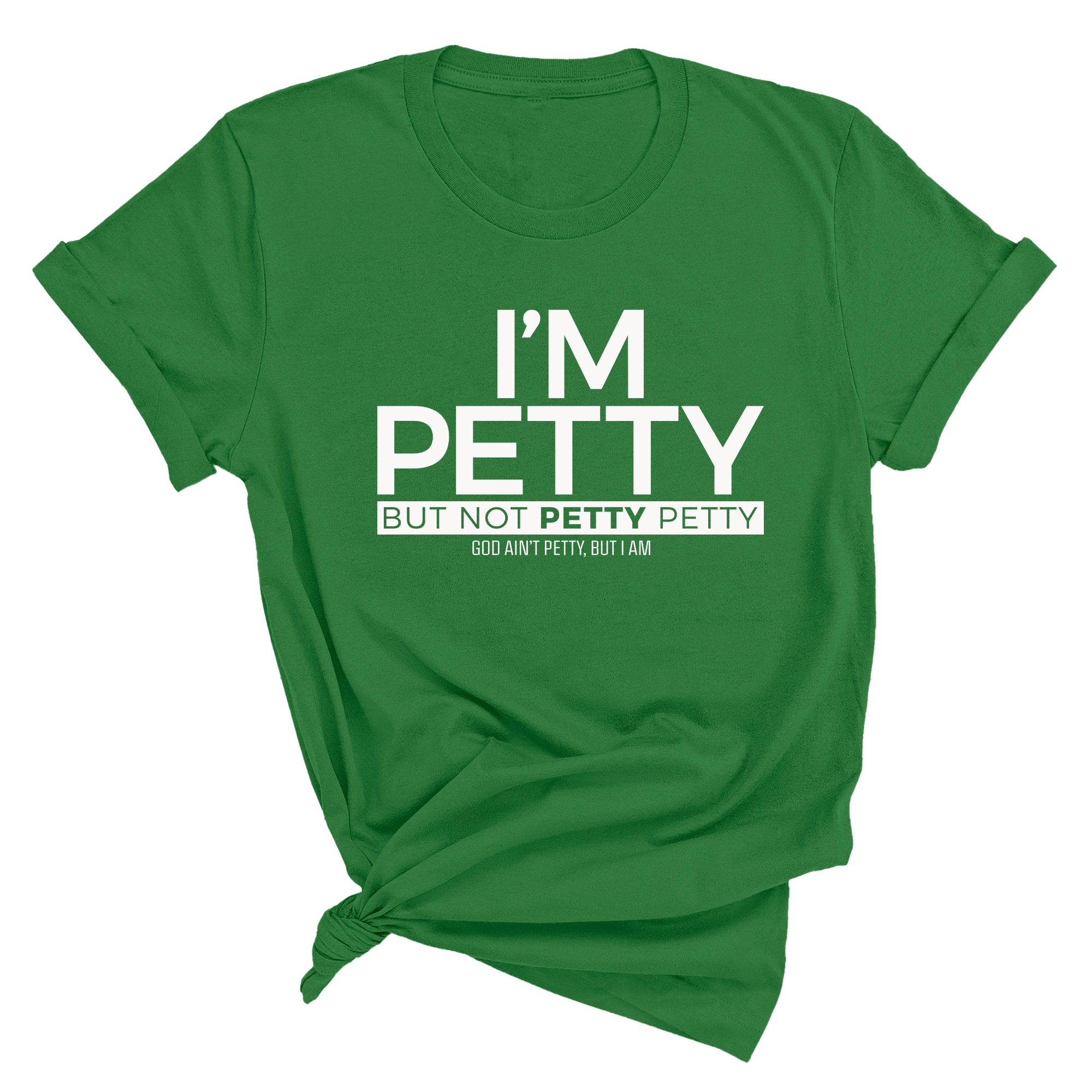 I'm Petty but not petty petty Unisex Tee (Quiz)-T-Shirt-The Original God Ain't Petty But I Am