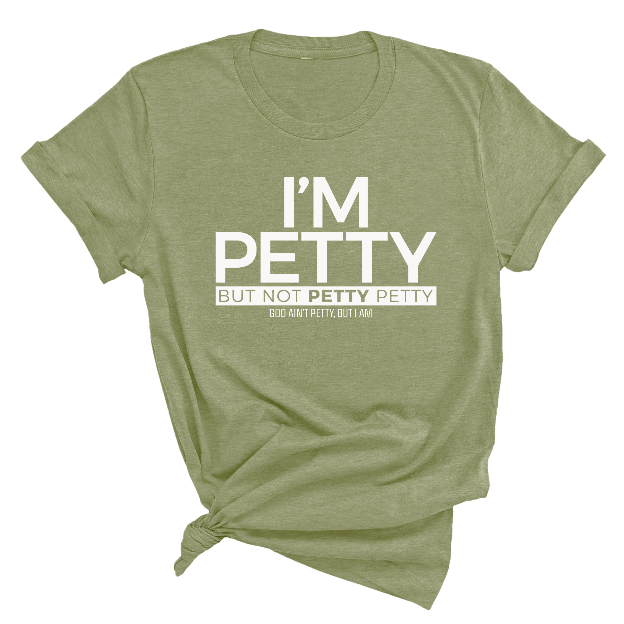 I'm Petty but not petty petty Unisex Tee (Quiz)-T-Shirt-The Original God Ain't Petty But I Am