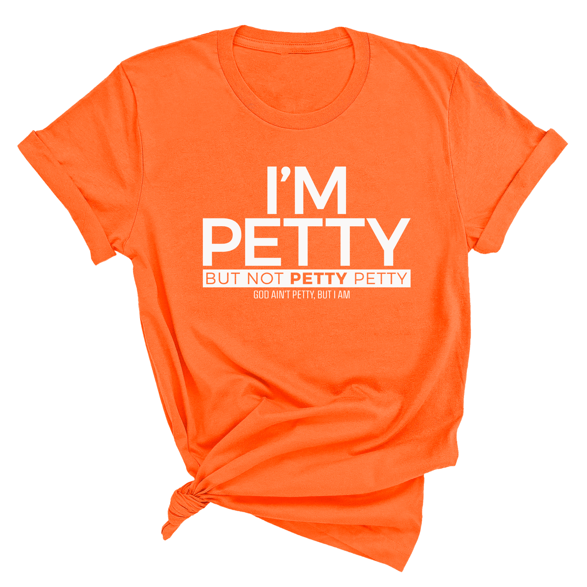 I'm Petty but not petty petty Unisex Tee (Quiz)-T-Shirt-The Original God Ain't Petty But I Am