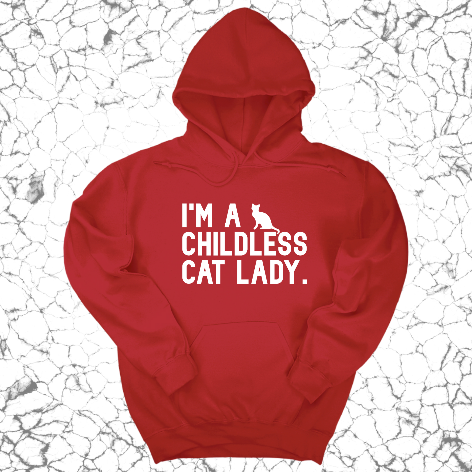 I'm a Childless Cat Lady Unisex Hoodie-Hoodie-The Original God Ain't Petty But I Am