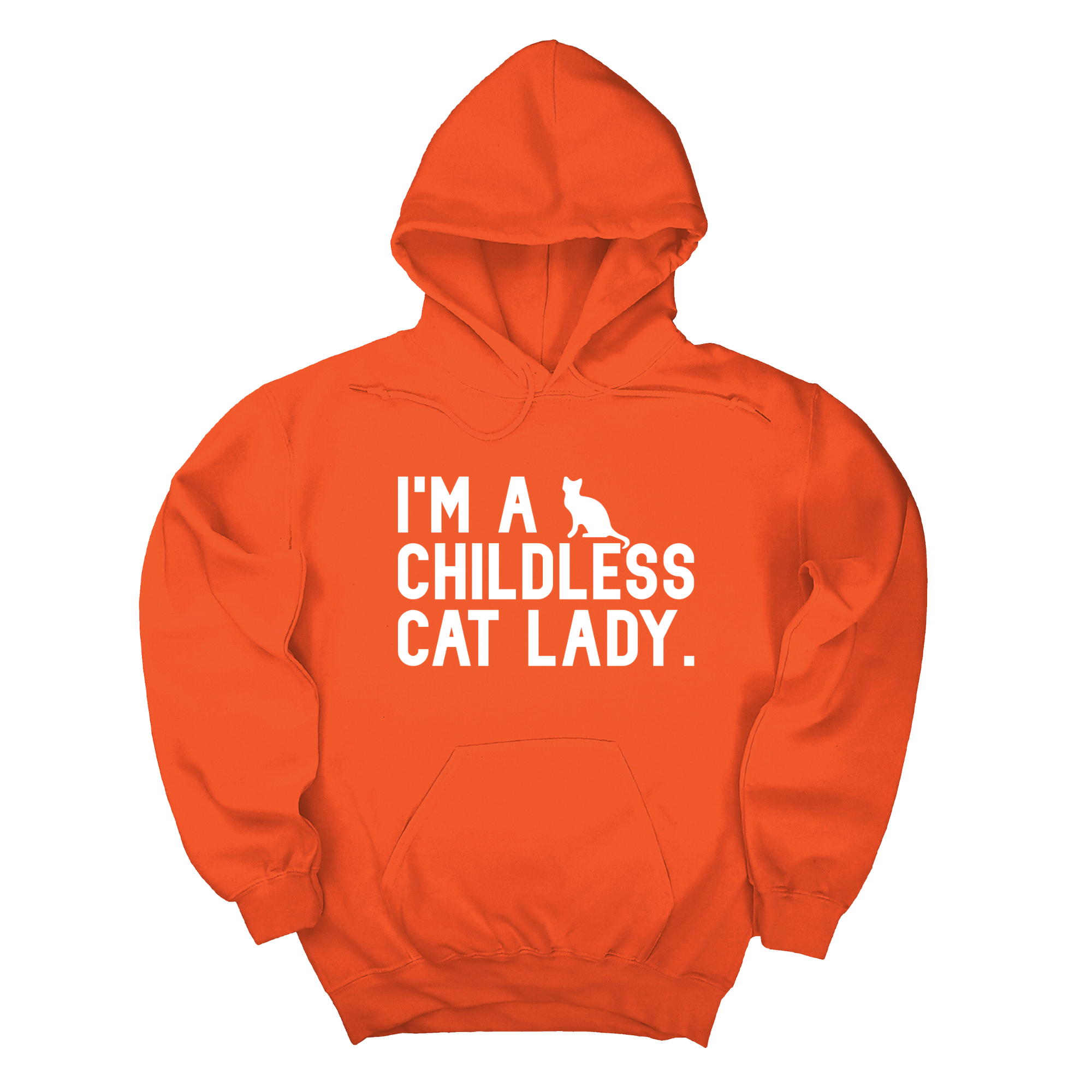 I'm a Childless Cat Lady Unisex Hoodie-Hoodie-The Original God Ain't Petty But I Am