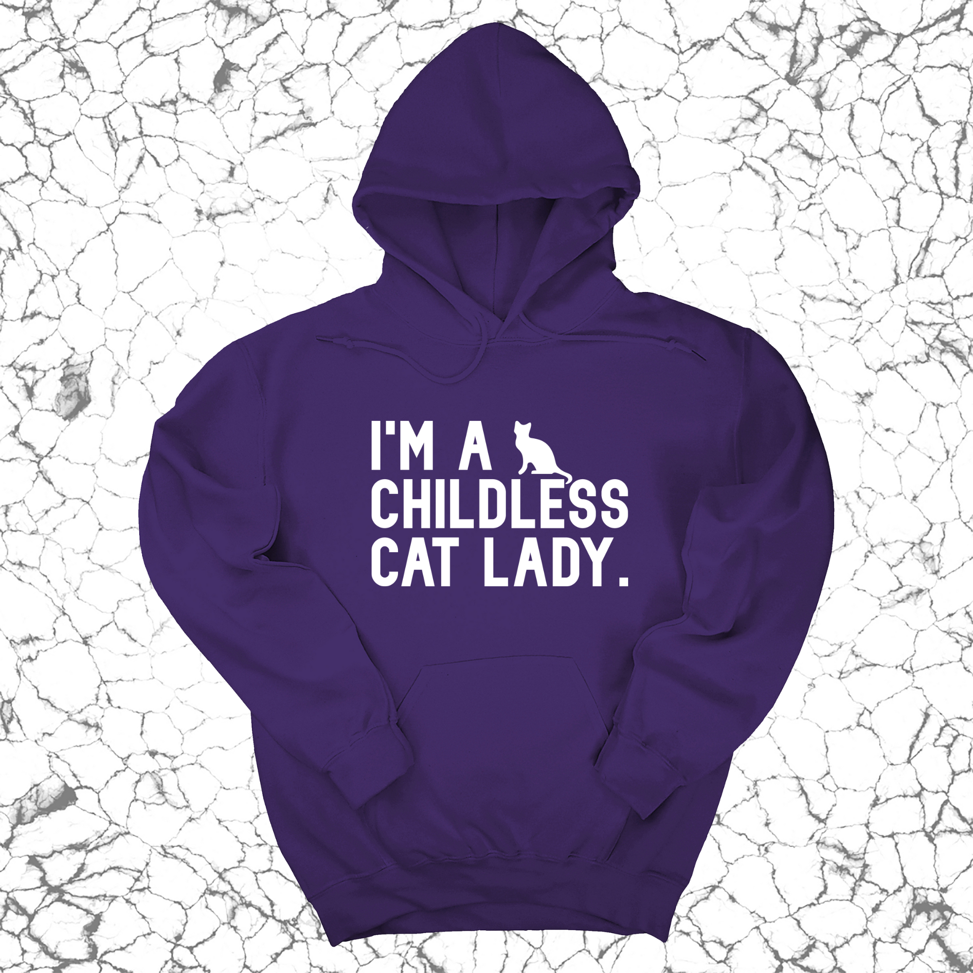 I'm a Childless Cat Lady Unisex Hoodie-Hoodie-The Original God Ain't Petty But I Am