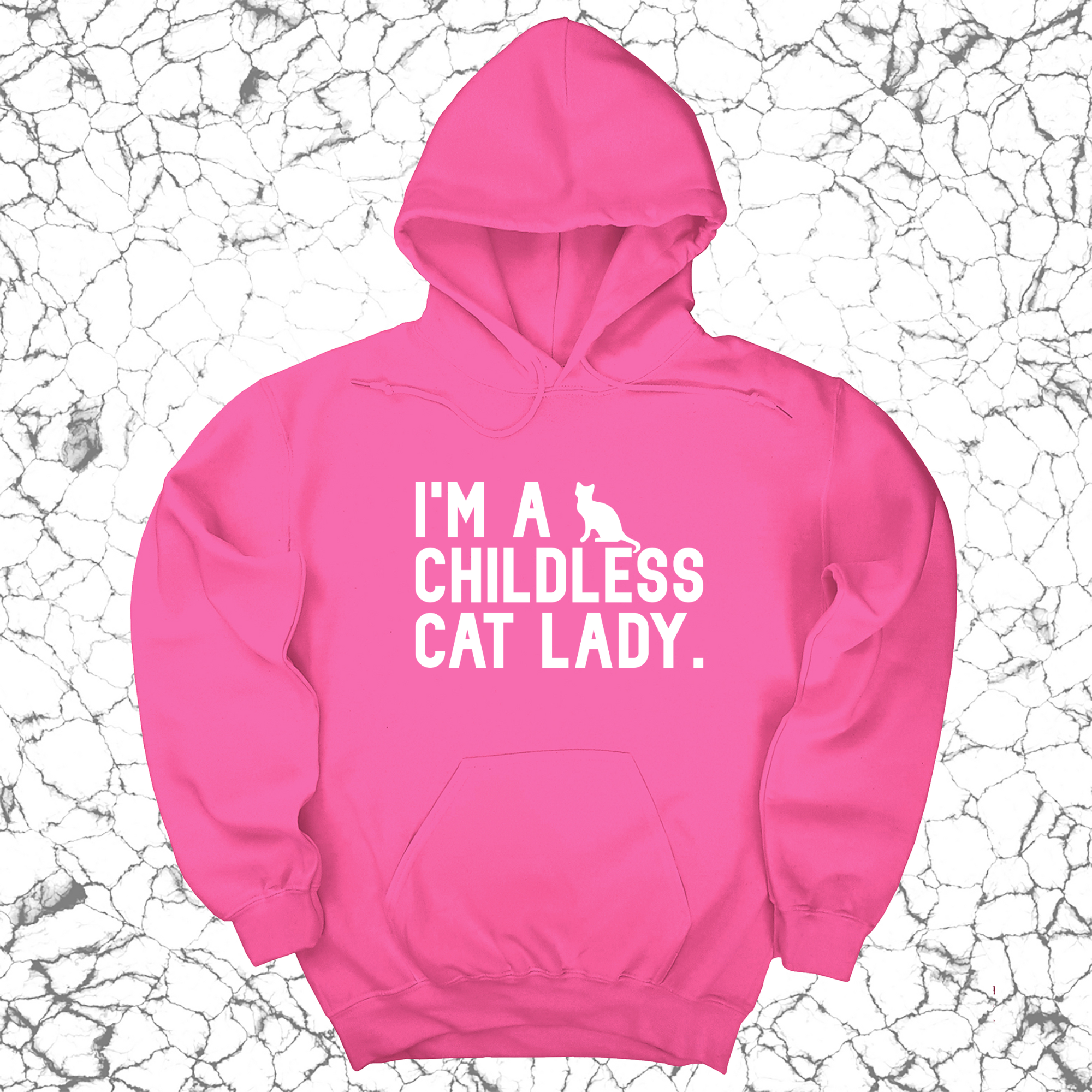 I'm a Childless Cat Lady Unisex Hoodie-Hoodie-The Original God Ain't Petty But I Am