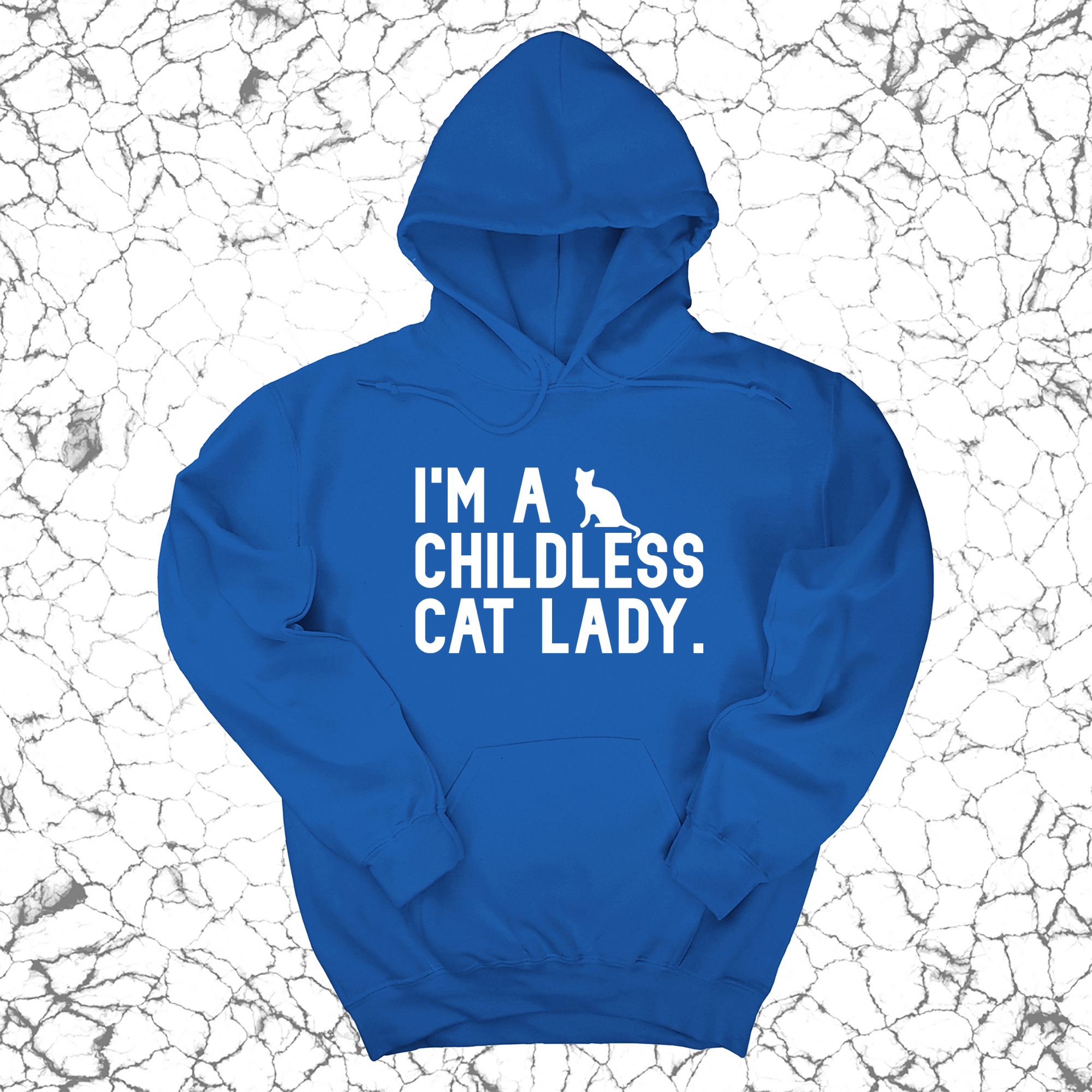 I'm a Childless Cat Lady Unisex Hoodie-Hoodie-The Original God Ain't Petty But I Am