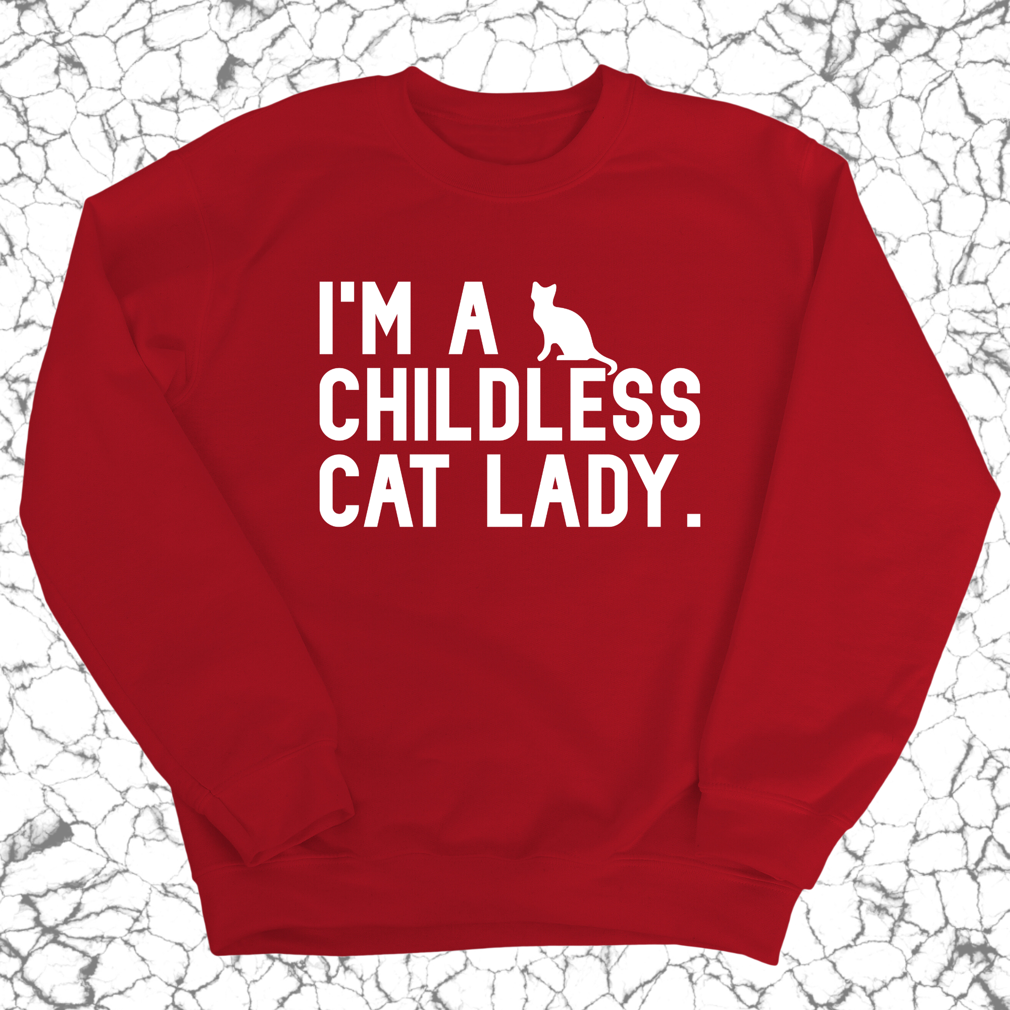 I'm a Childless Cat Lady Unisex Sweatshirt-Sweatshirt-The Original God Ain't Petty But I Am