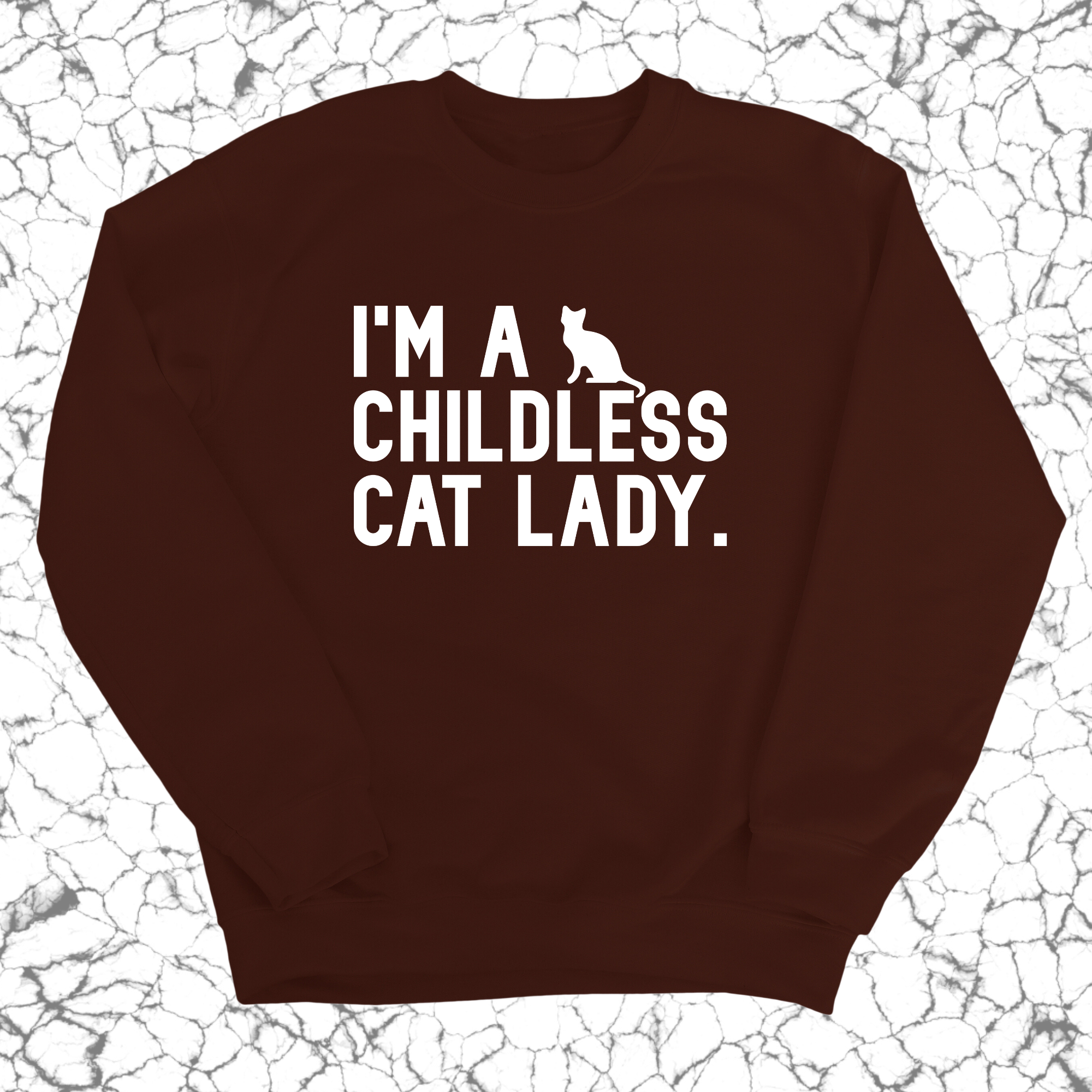 I'm a Childless Cat Lady Unisex Sweatshirt-Sweatshirt-The Original God Ain't Petty But I Am