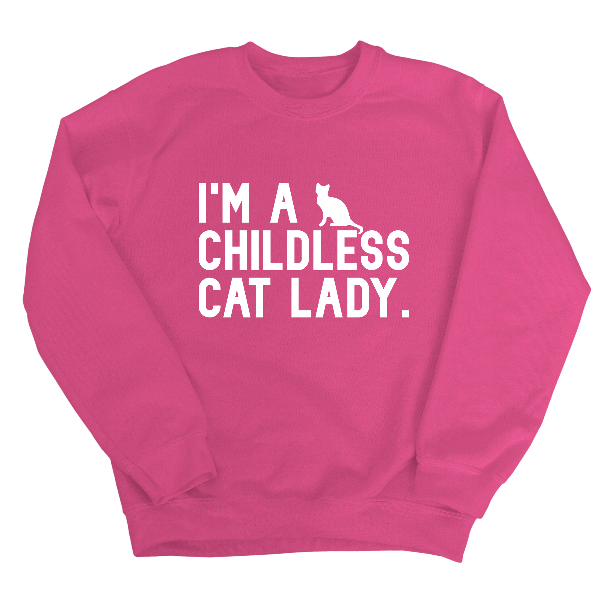 I'm a Childless Cat Lady Unisex Sweatshirt-Sweatshirt-The Original God Ain't Petty But I Am