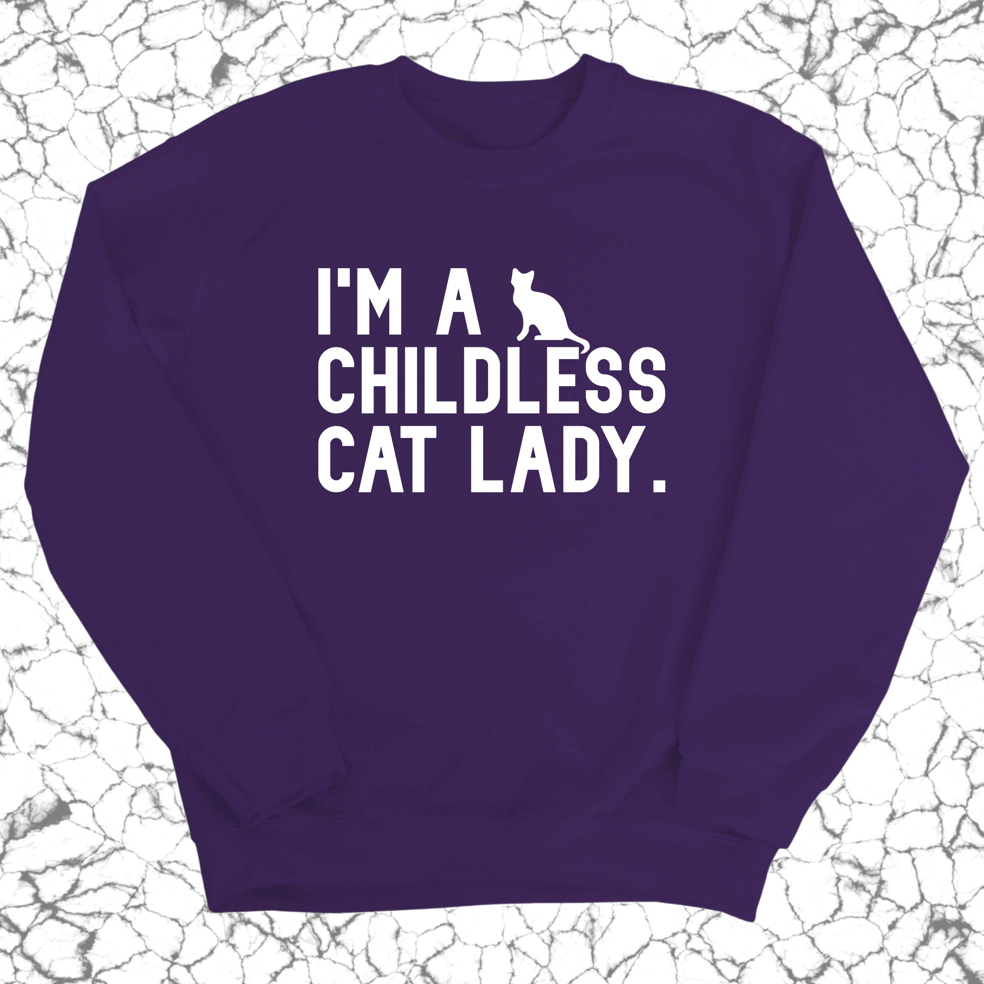 I'm a Childless Cat Lady Unisex Sweatshirt-Sweatshirt-The Original God Ain't Petty But I Am