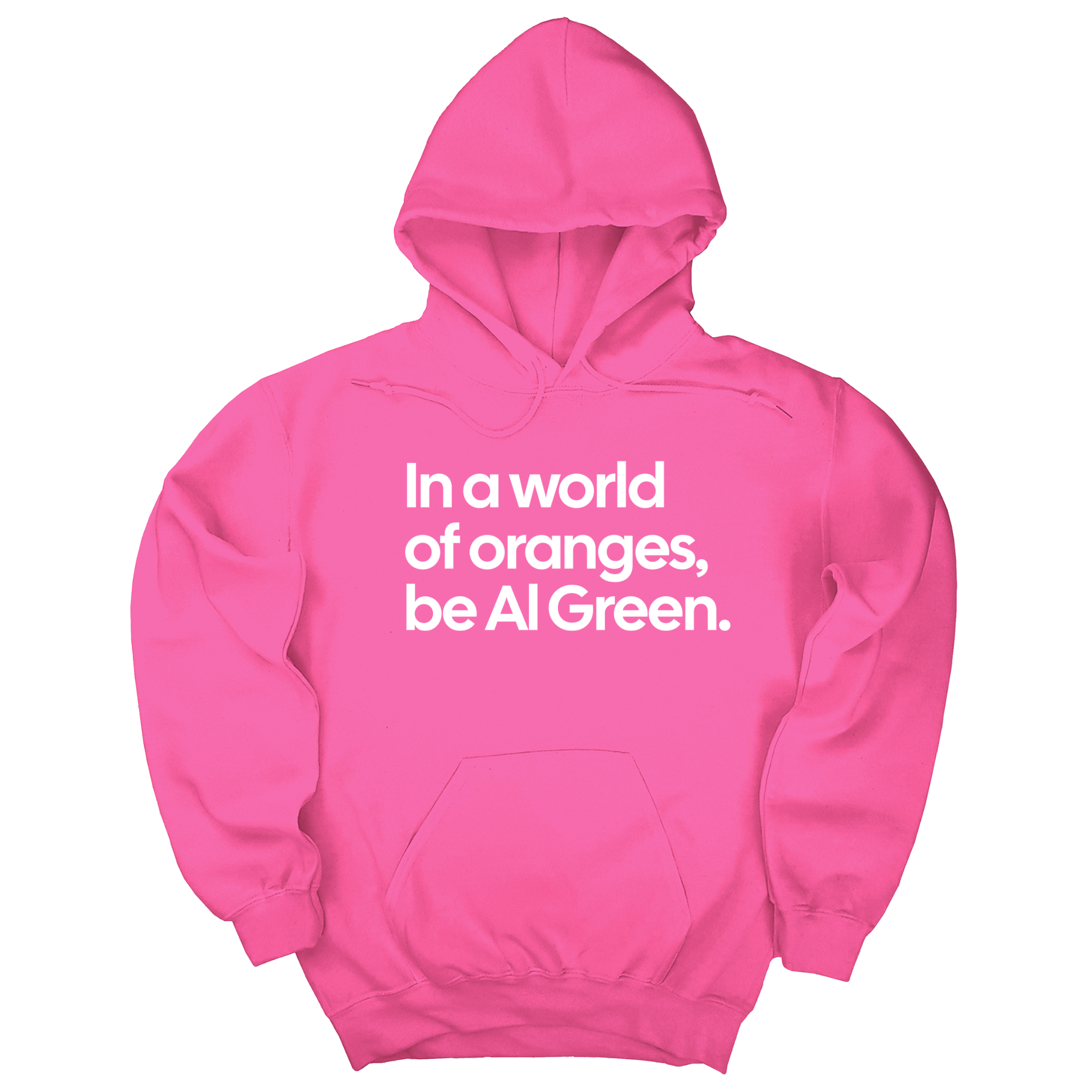 In a World of Oranges, Be Al Green Unisex Hoodie-Hoodie-The Original God Ain't Petty But I Am