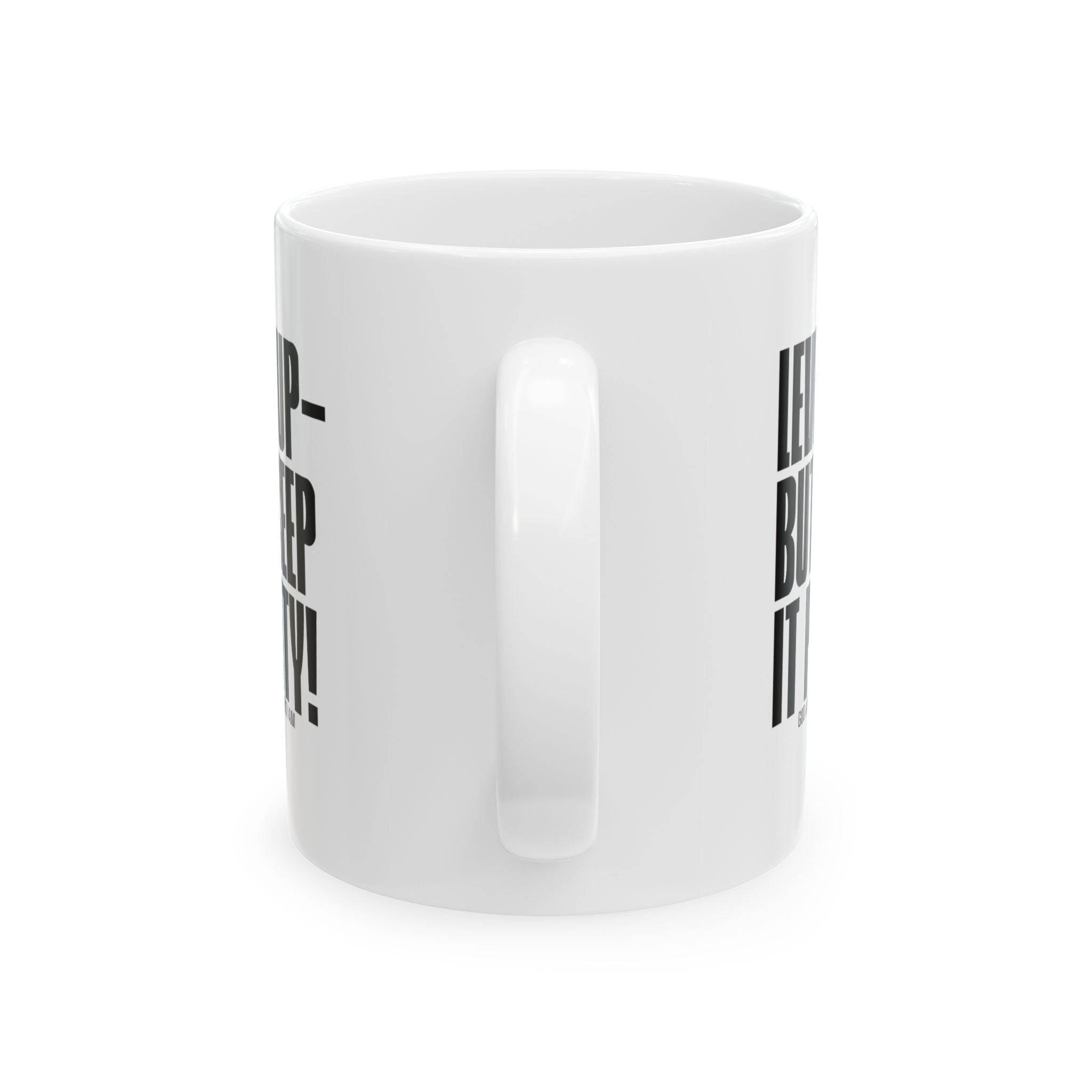 Level Up but Keep it Petty Mug 11oz (White & Black)-Mug-The Original God Ain't Petty But I Am