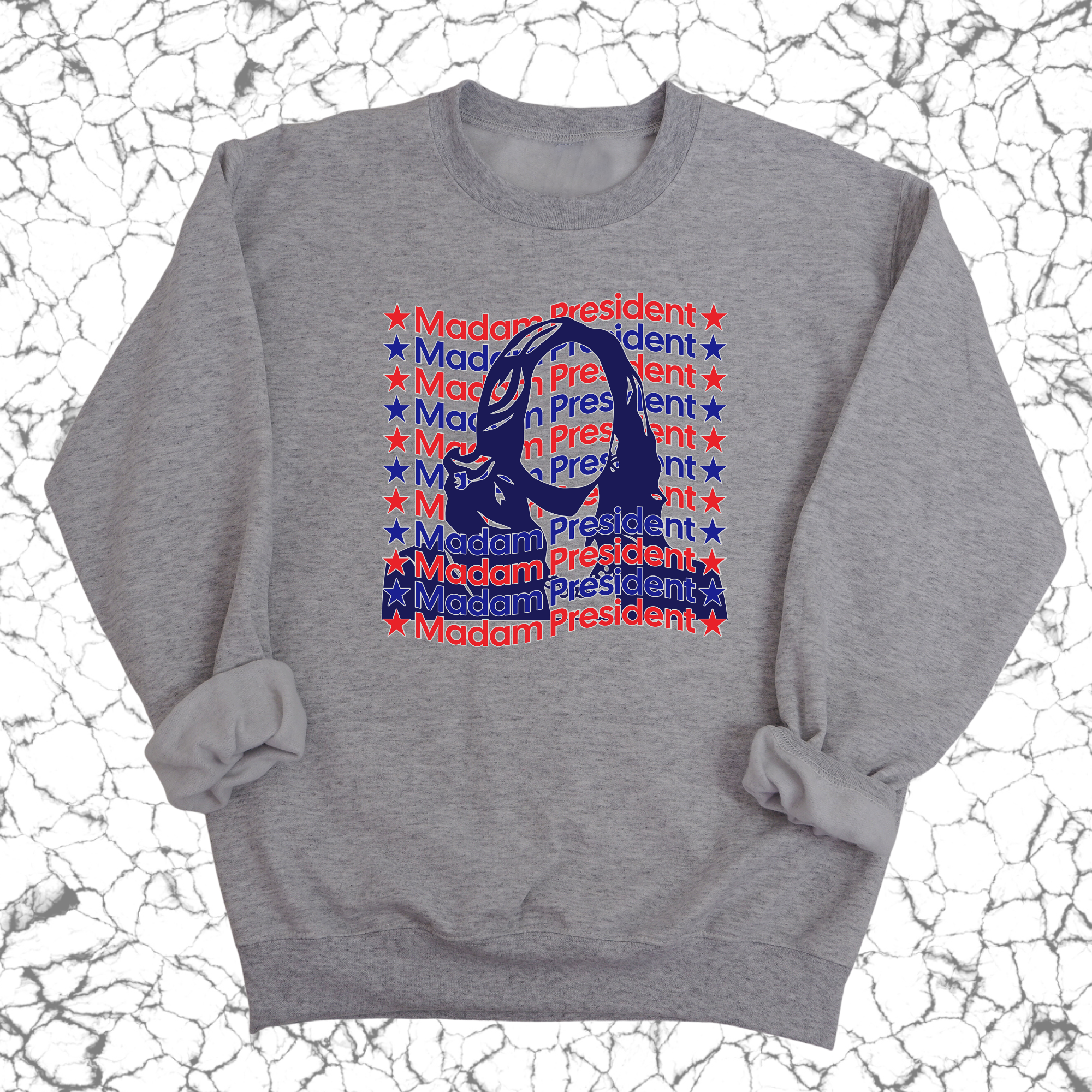 Madam President Unisex Sweatshirt-Sweatshirt-The Original God Ain't Petty But I Am