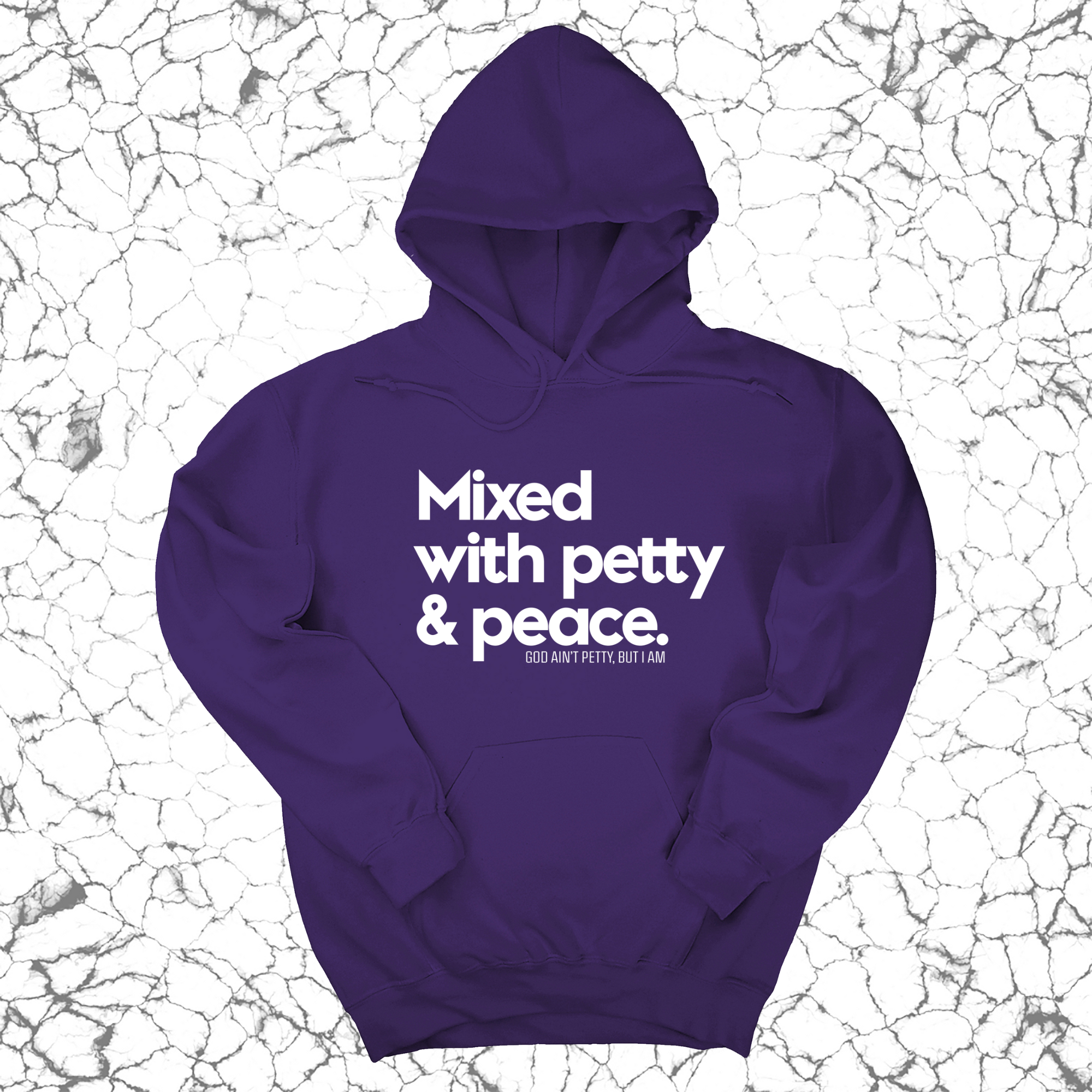 Mixed with petty & peace Unisex Hoodie-Hoodie-The Original God Ain't Petty But I Am