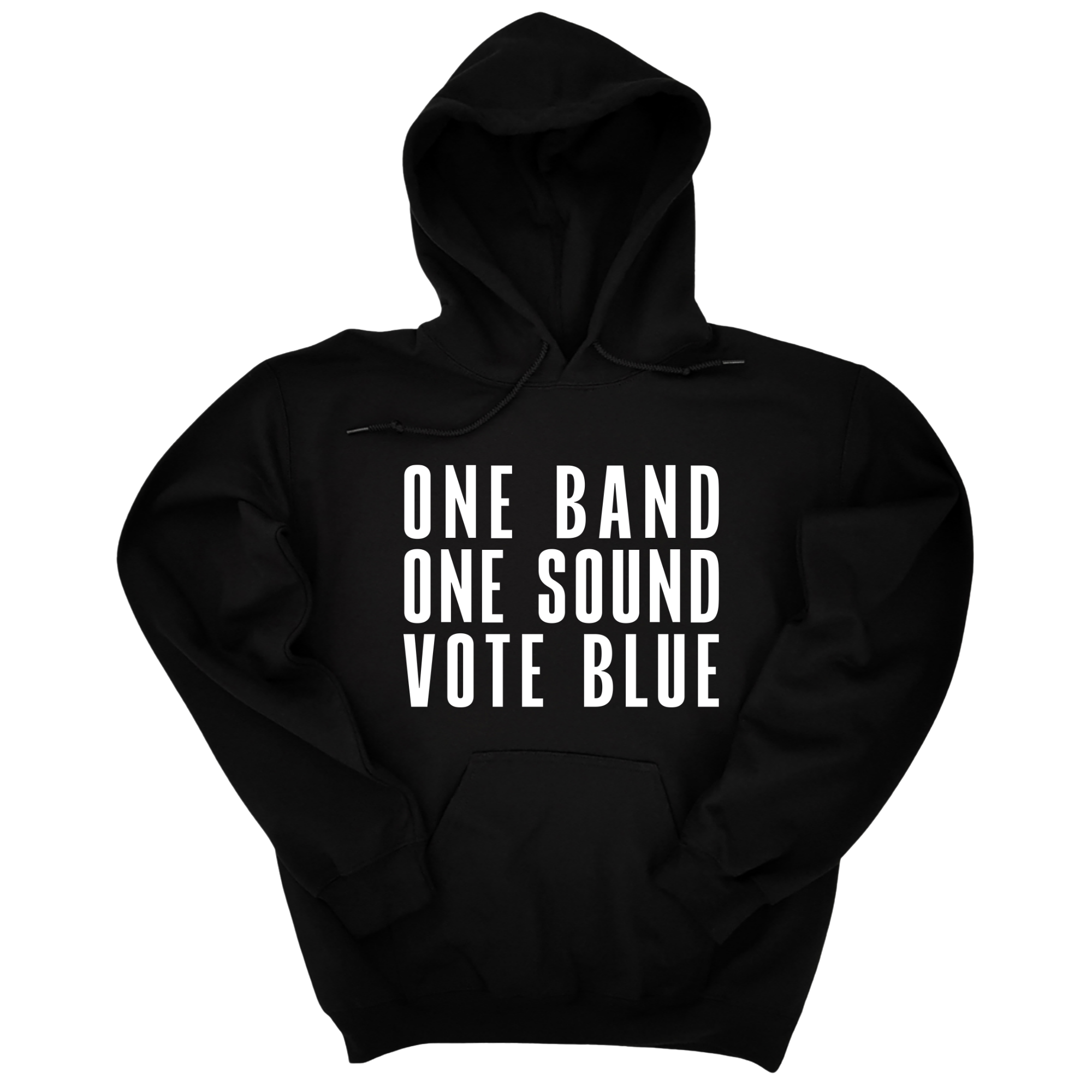 One Band One Sound Vote Blue Unisex Hoodie-Hoodie-The Original God Ain't Petty But I Am