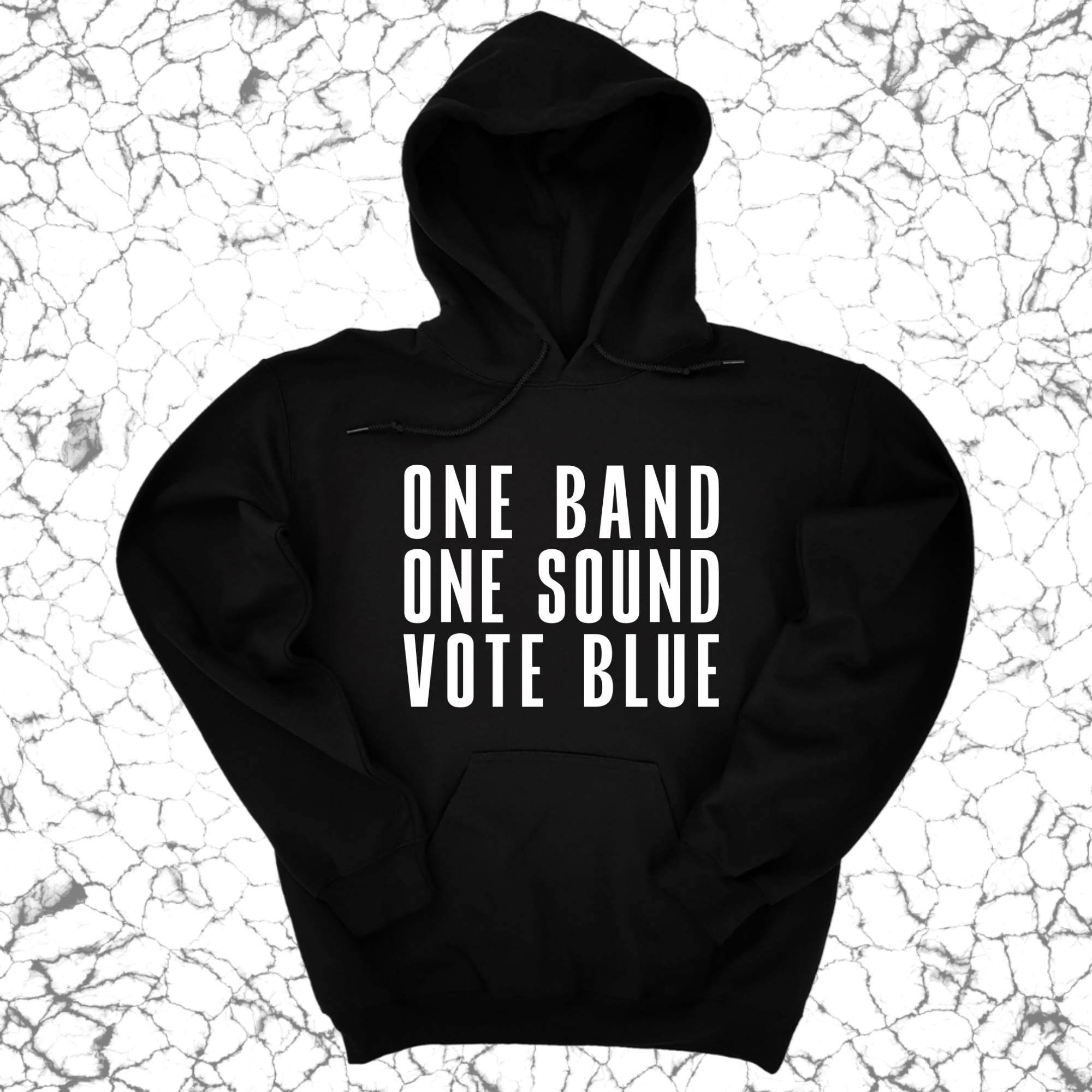 One Band One Sound Vote Blue Unisex Hoodie-Hoodie-The Original God Ain't Petty But I Am