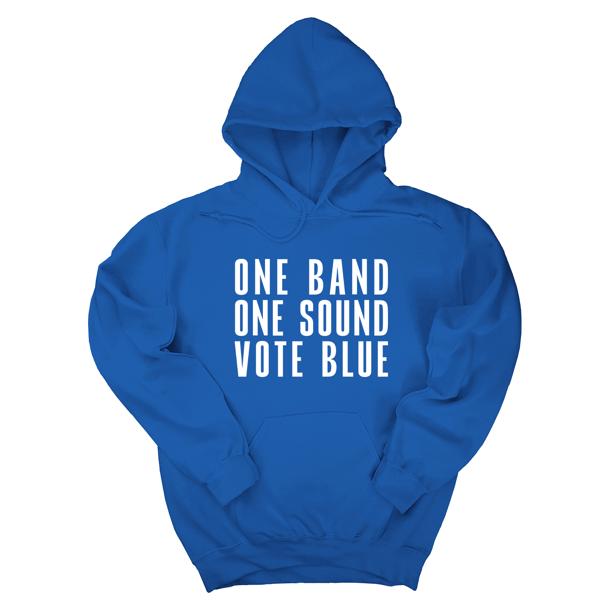 One Band One Sound Vote Blue Unisex Hoodie-Hoodie-The Original God Ain't Petty But I Am