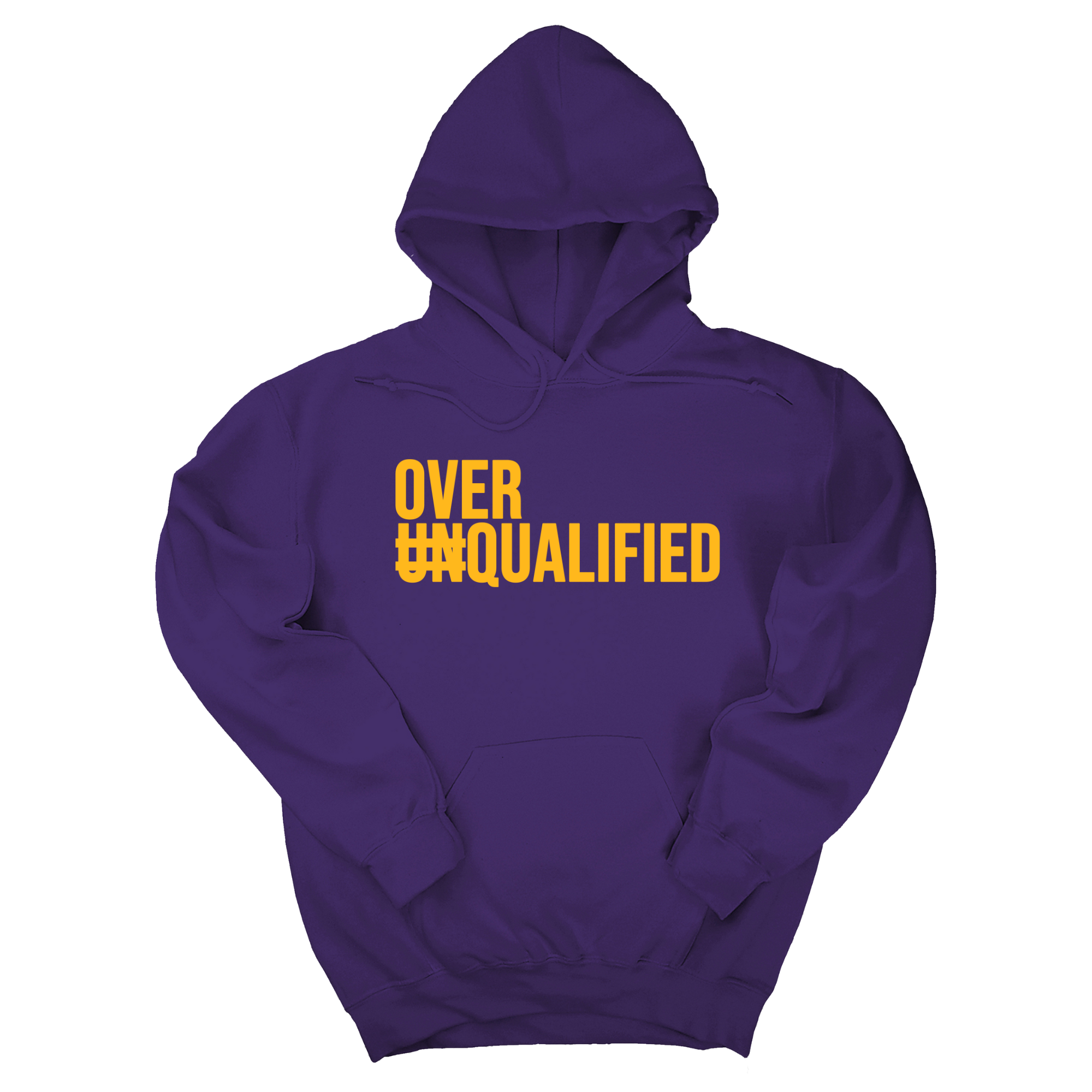 Over Qualified Unisex Hoodie-Hoodie-The Original God Ain't Petty But I Am