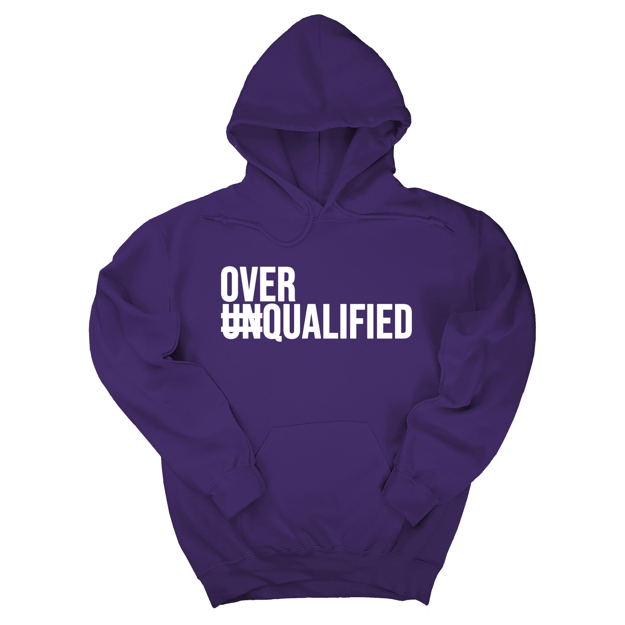 Over Qualified Unisex Hoodie-Hoodie-The Original God Ain't Petty But I Am