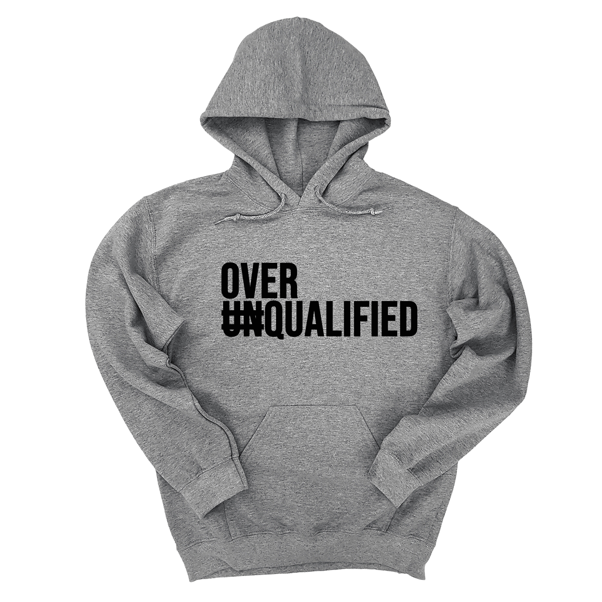 Over Qualified Unisex Hoodie-Hoodie-The Original God Ain't Petty But I Am