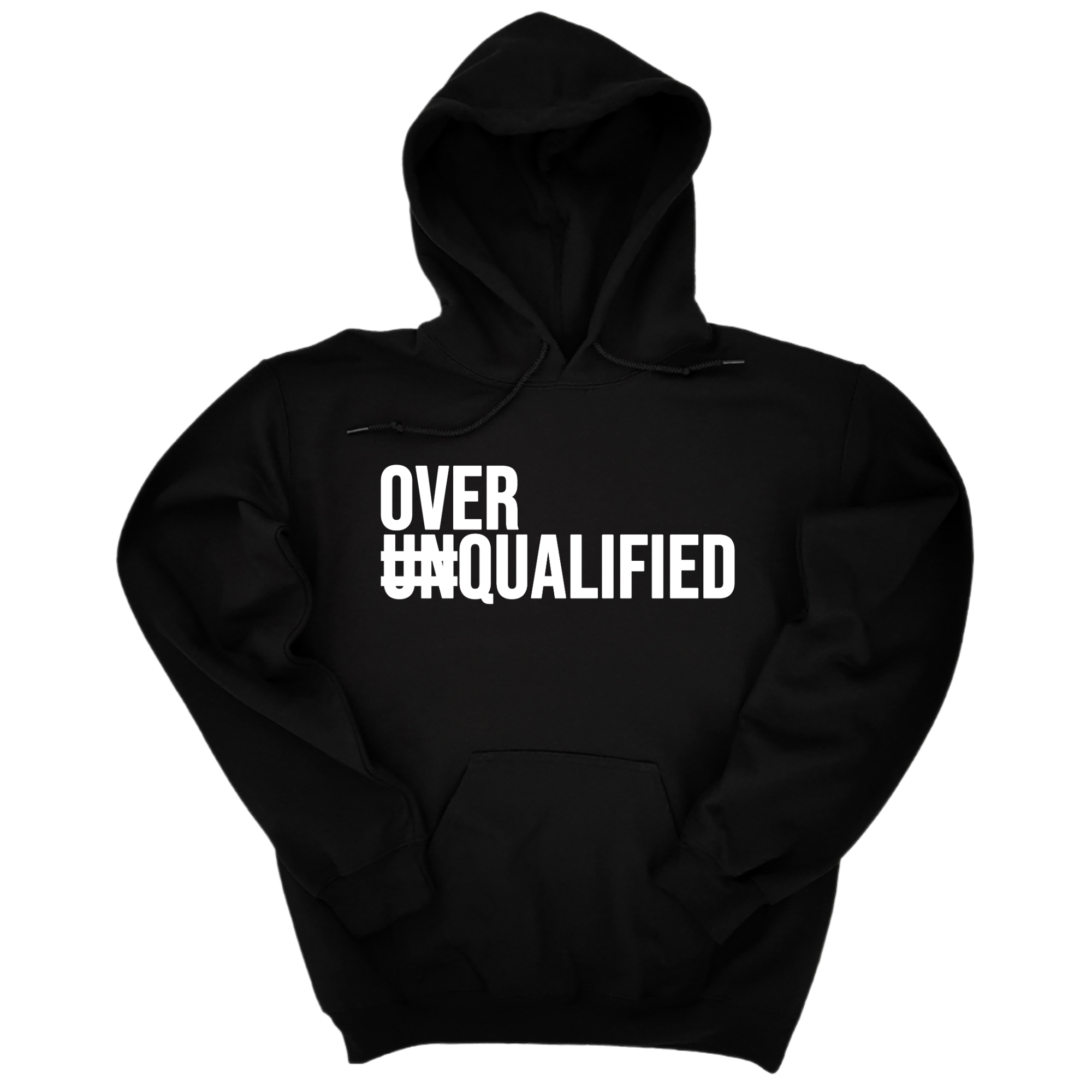 Over Qualified Unisex Hoodie-Hoodie-The Original God Ain't Petty But I Am