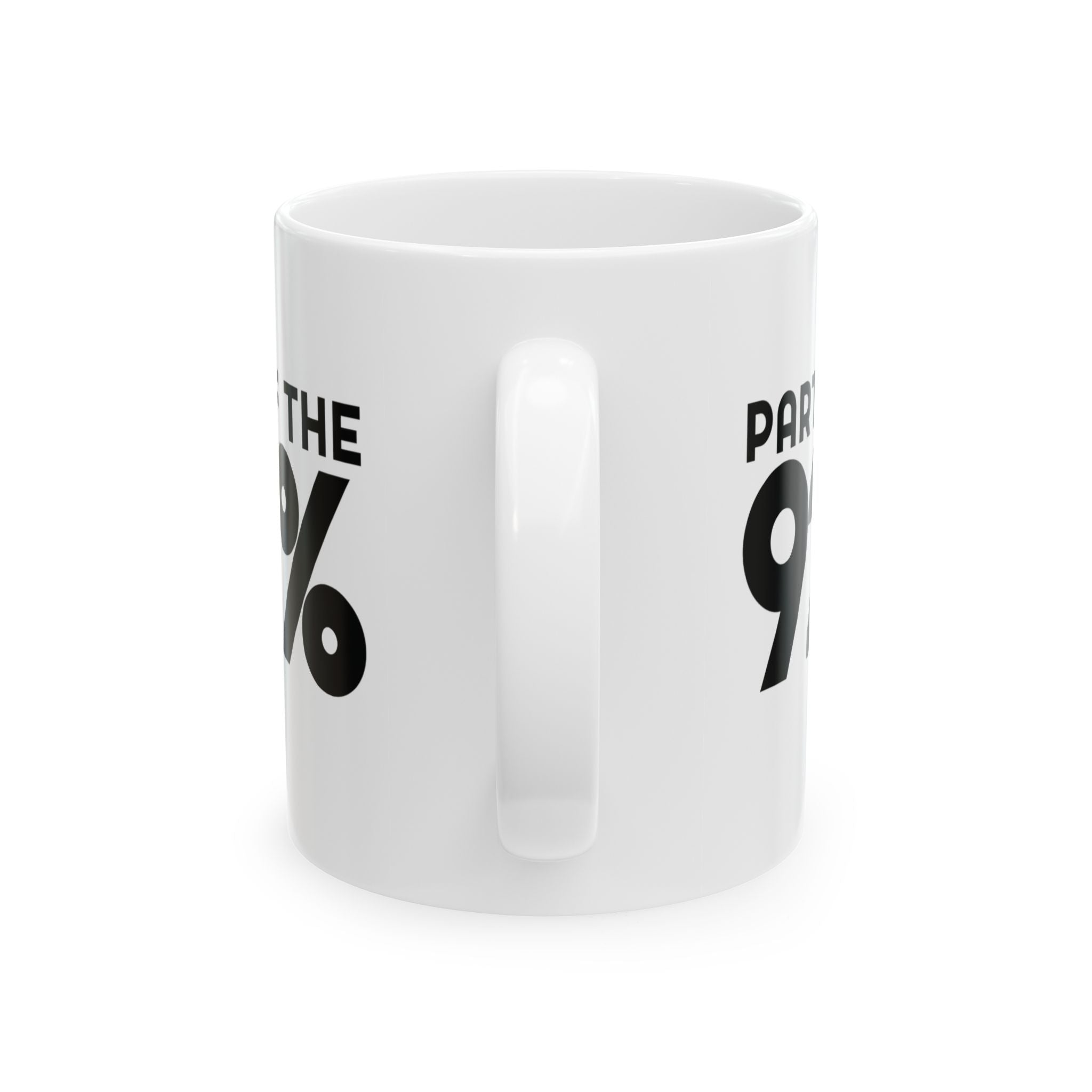 Part of the 92 Percent Mug 11oz (White & Black)-Mug-The Original God Ain't Petty But I Am