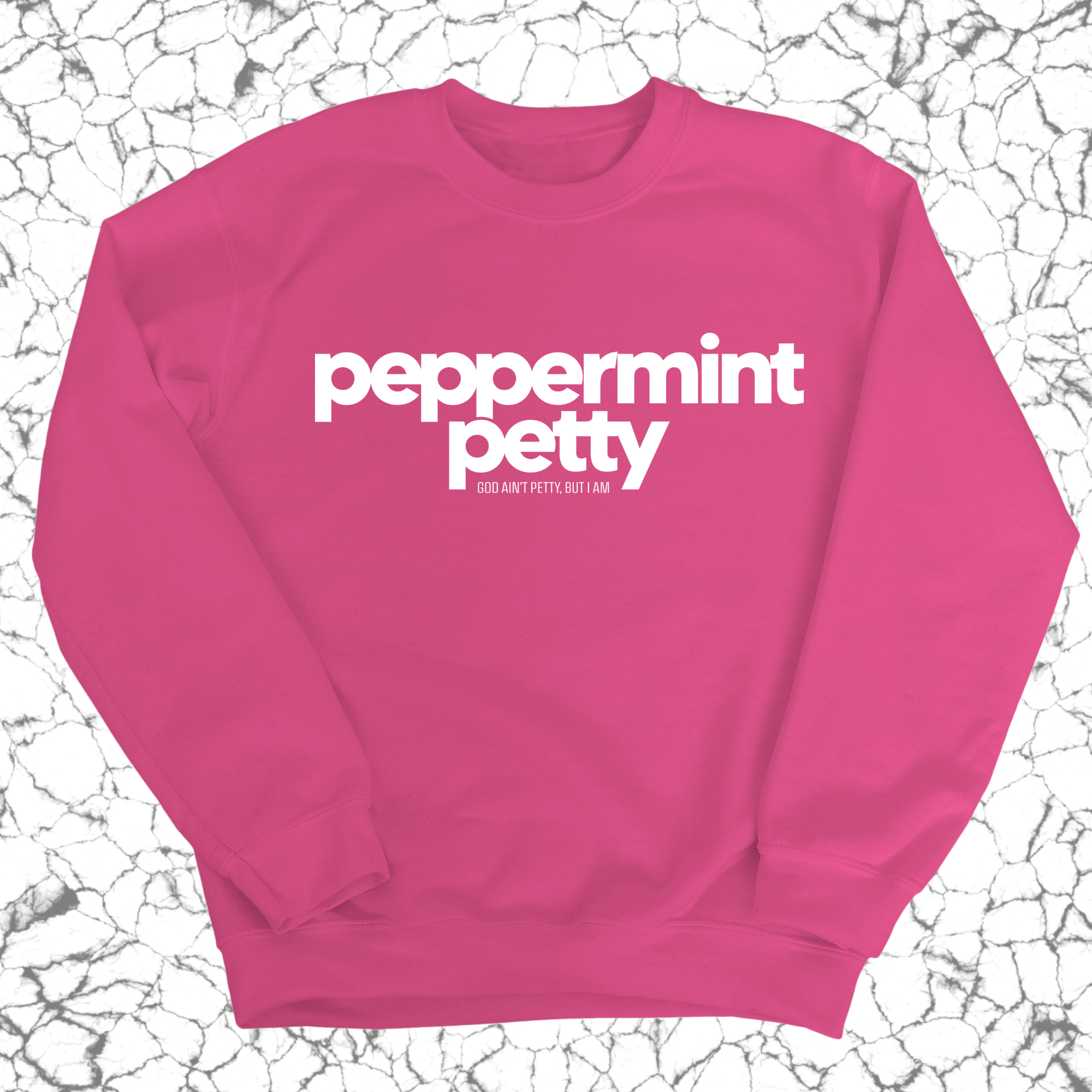 Peppermint Petty Unisex Sweatshirt-Sweatshirt-The Original God Ain't Petty But I Am