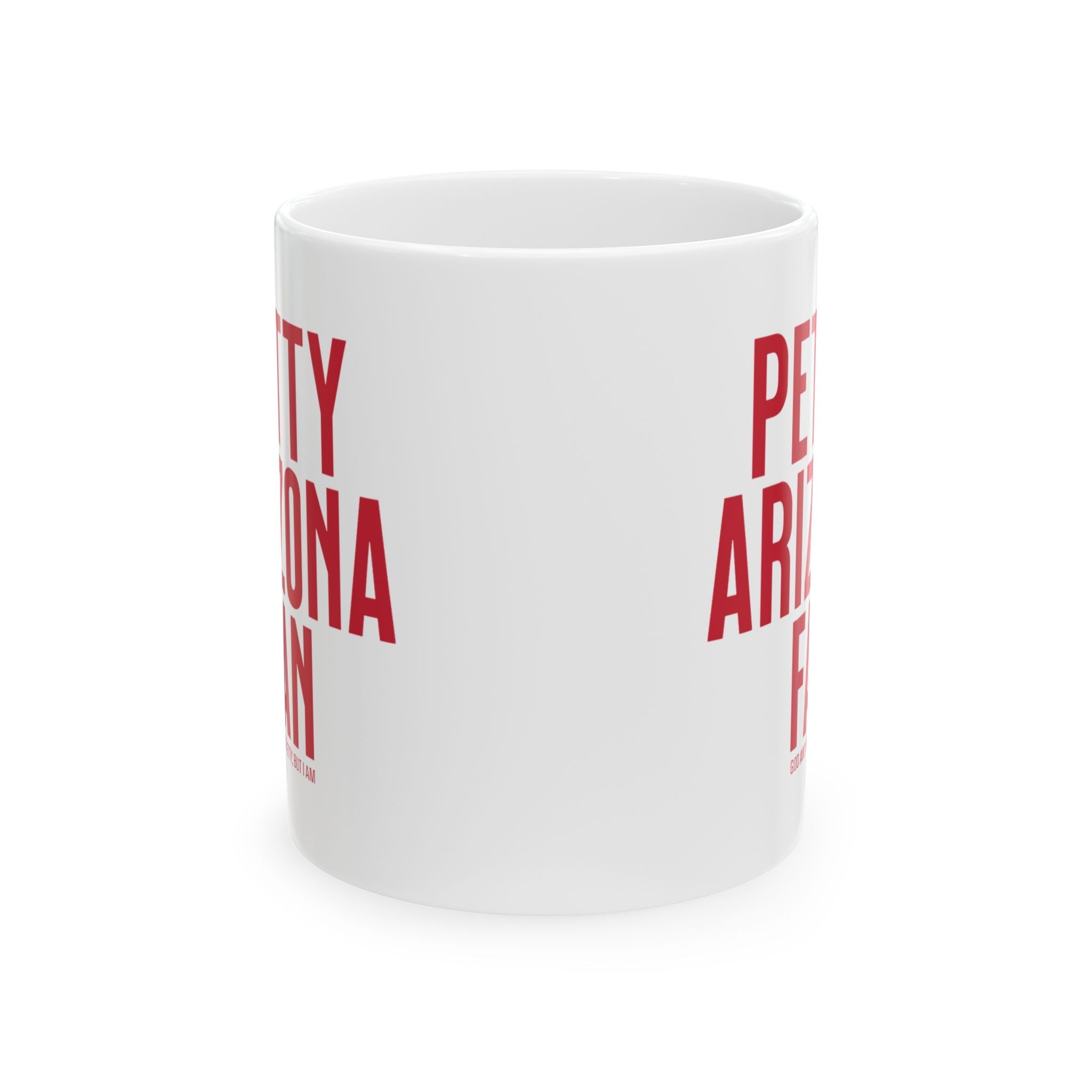 Petty Arizona Fan Mug 11oz (White & Red)-Mug-The Original God Ain't Petty But I Am