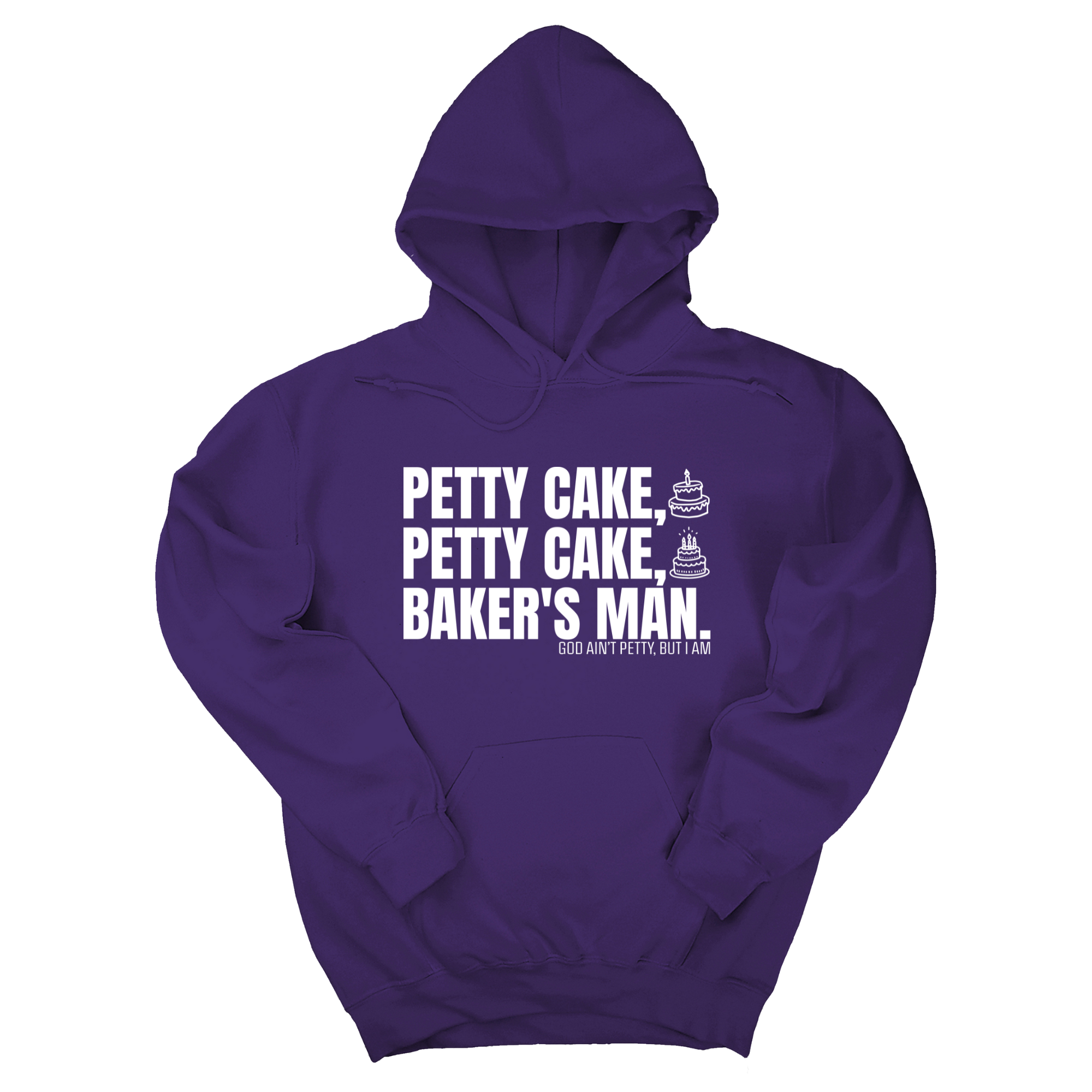 Petty Cake, Petty Cake, Baker's Man Unisex Hoodie-Hoodie-The Original God Ain't Petty But I Am