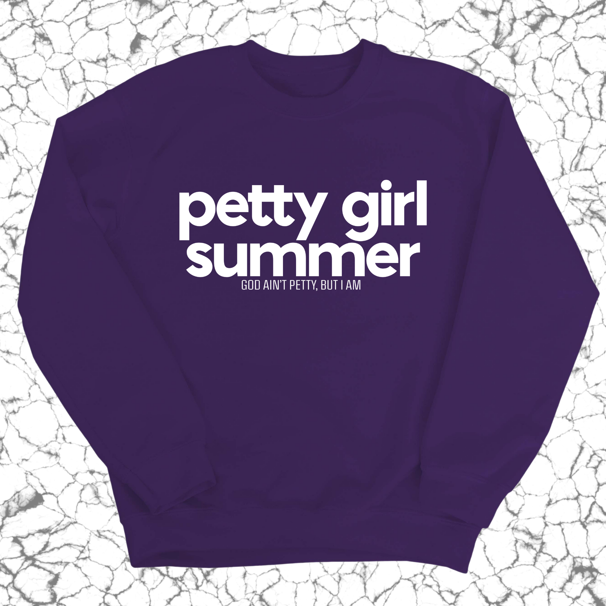 Petty Girl Summer Unisex Sweatshirt-Sweatshirt-The Original God Ain't Petty But I Am